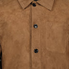 Image of Ami de Coeur Leather Jacket by Ami PARIS for Men - Season Autumn-Winter 2025 - Product detail view 3