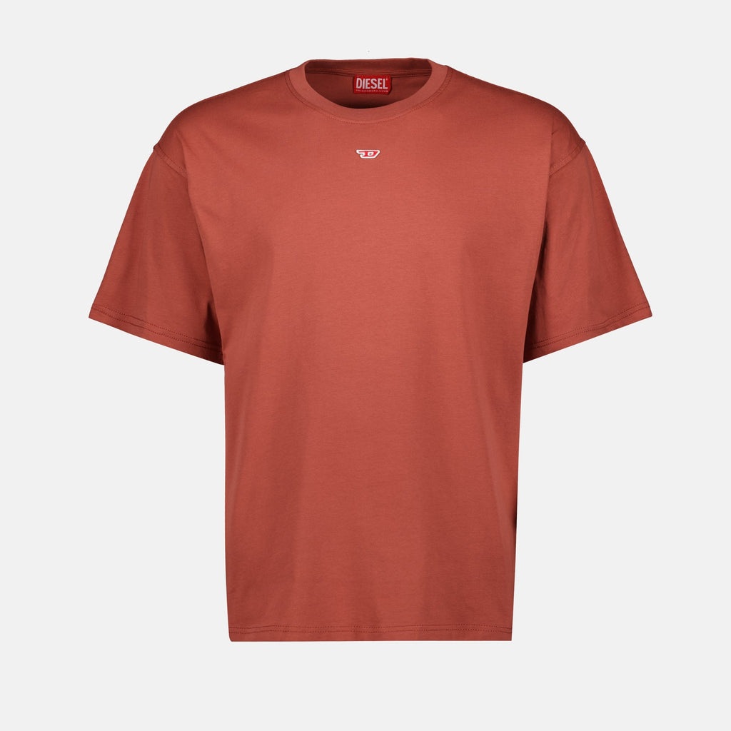 Image of T-Boxt-D Orange T-shirt by Diesel for Unisex - Season Spring-Summer 2025 - Front View