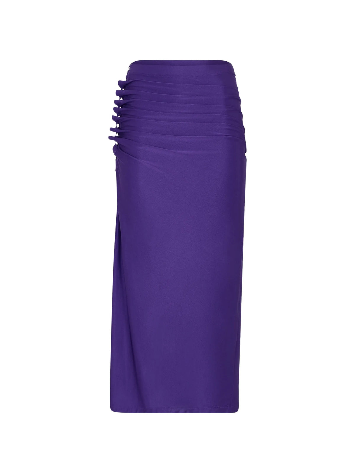 Image of Draped Midi Jersey Skirt by Rabanne for Women - Season Spring-Summer 2026 - Model View 6