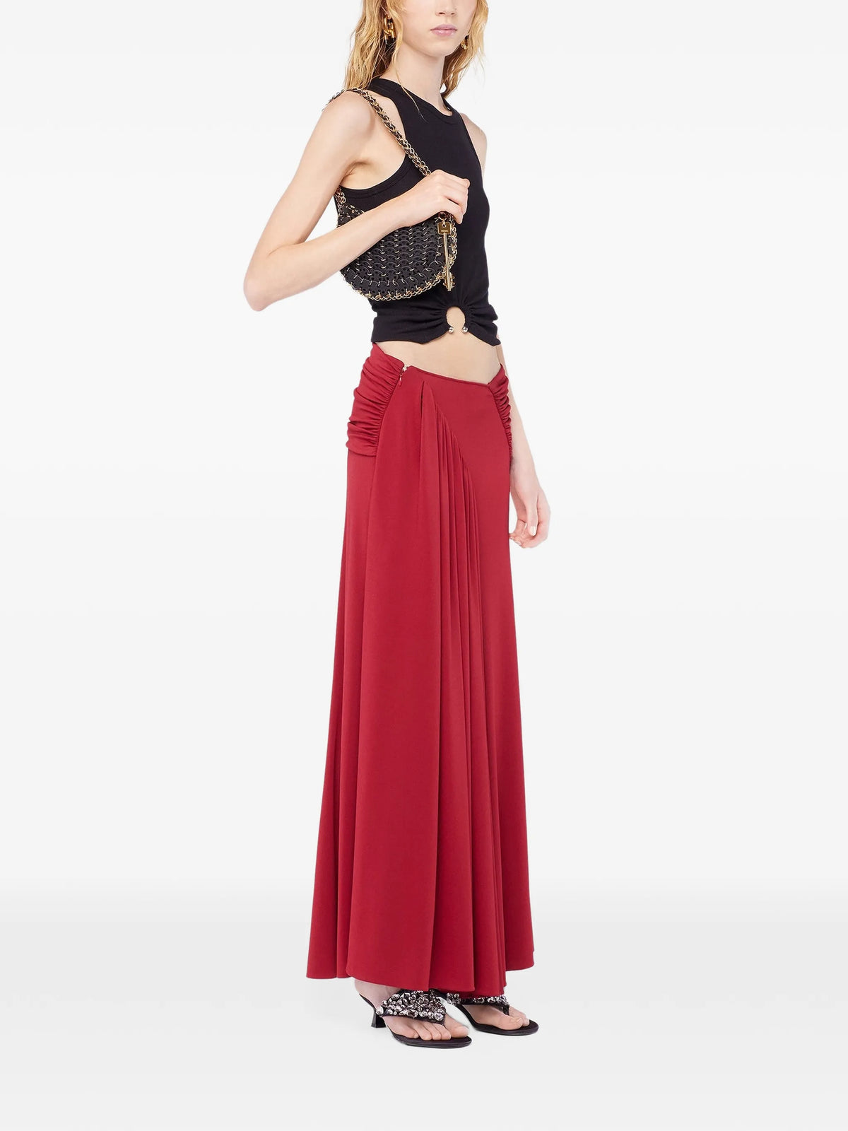 Image of Long Cut Dress - Designer Name by Rabanne for Women - Season Spring-Summer 2026 - Model View 2