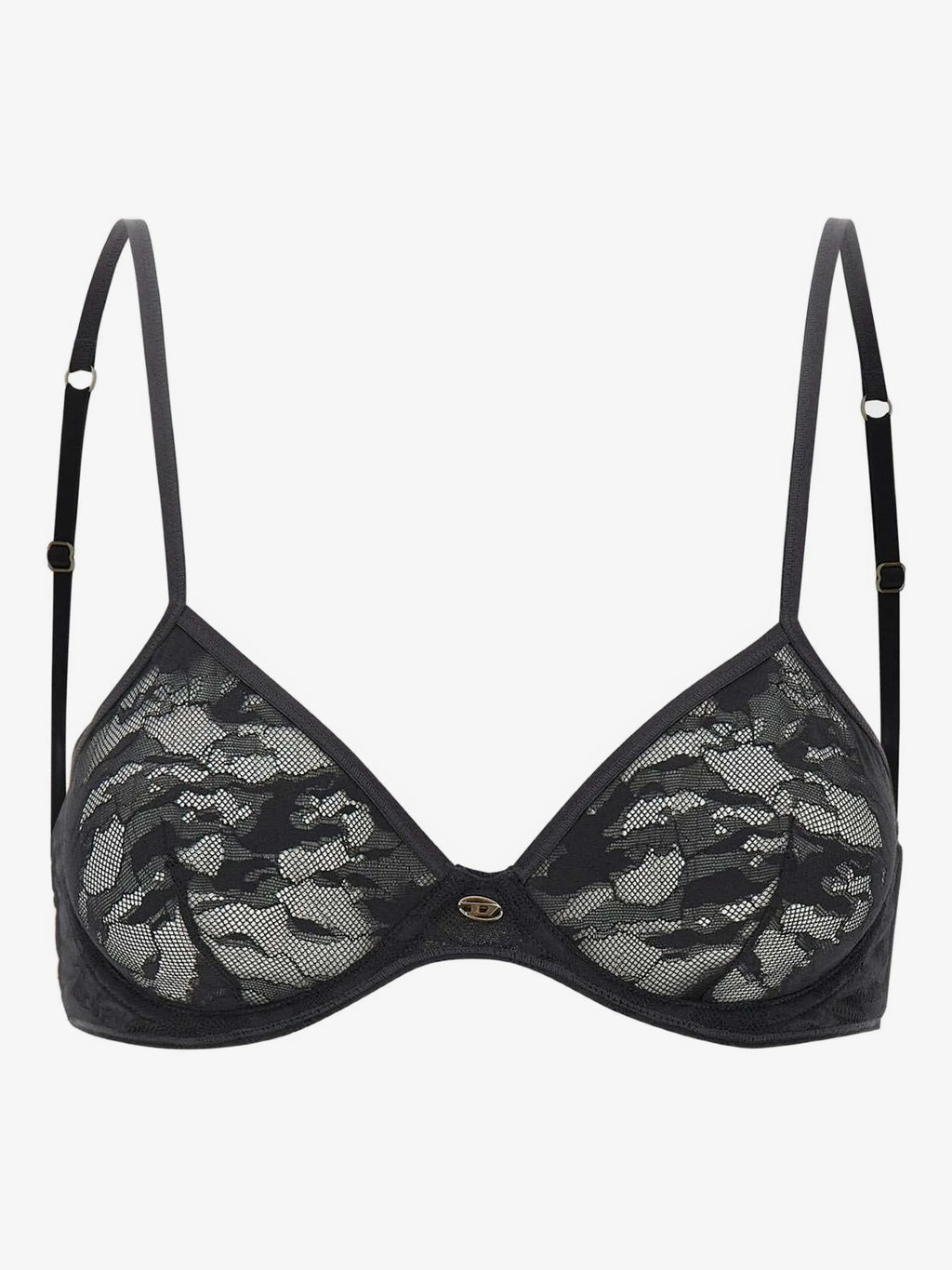 Image of D-Wire-Ult Black Lace Bra by Diesel for Women - Season Spring-Summer 2026 - Model View 1