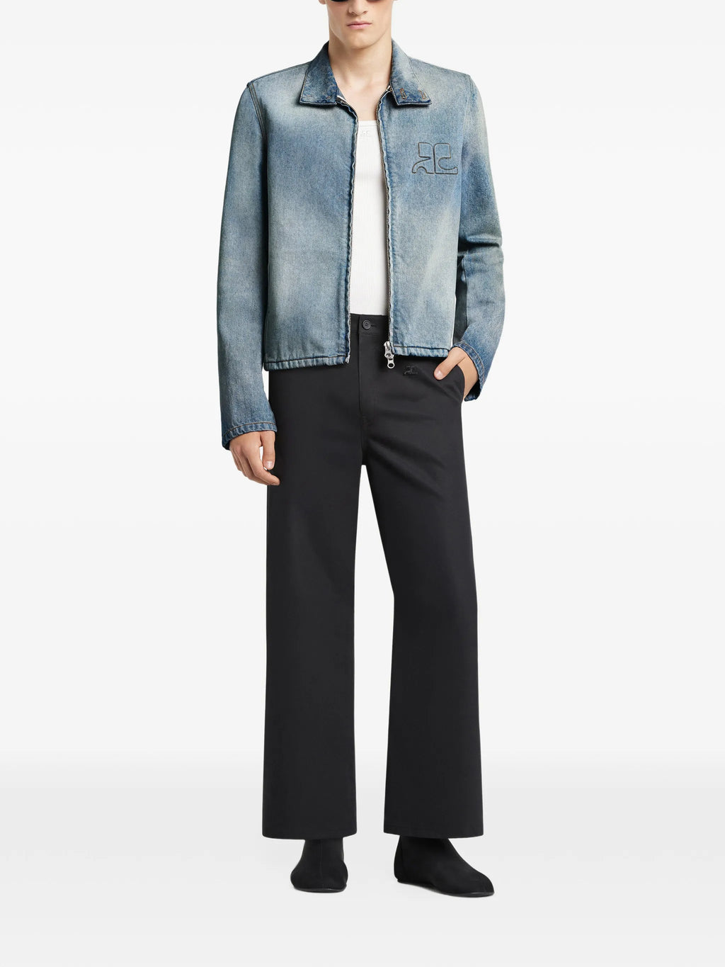 Image of City Denim Jacket by Courrèges for Men - Season Spring-Summer 2026 - Model View 1