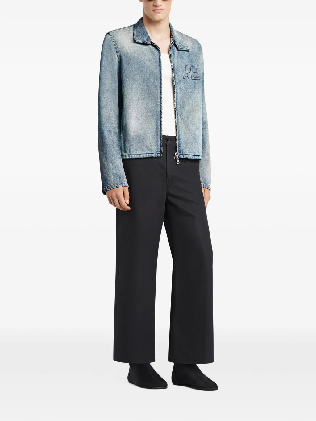 Image of City Denim Jacket by Courrèges for Men - Season Spring-Summer 2026 - Model View 2