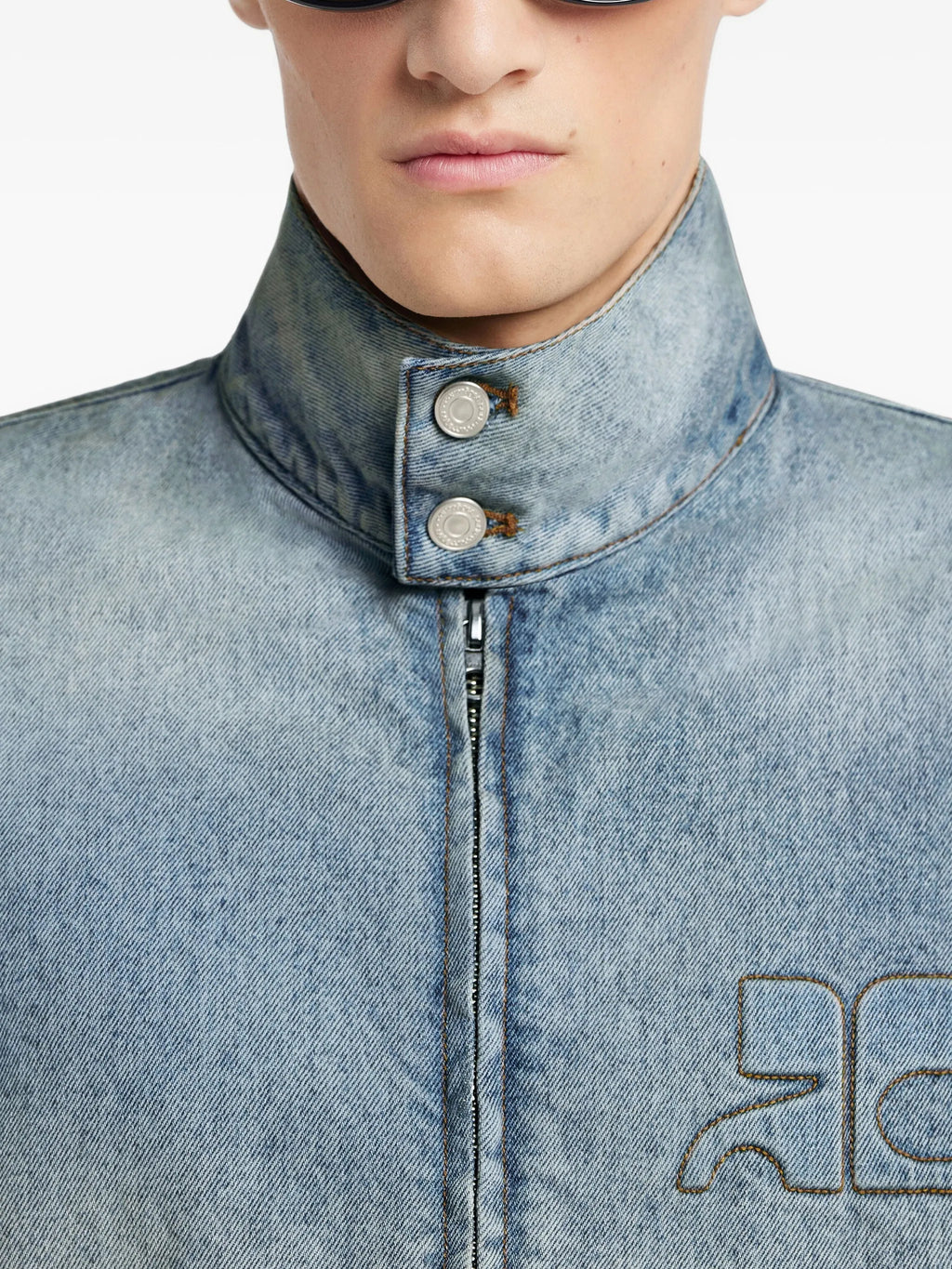Image of City Denim Jacket by Courrèges for Men - Season Spring-Summer 2026 - Model View 5