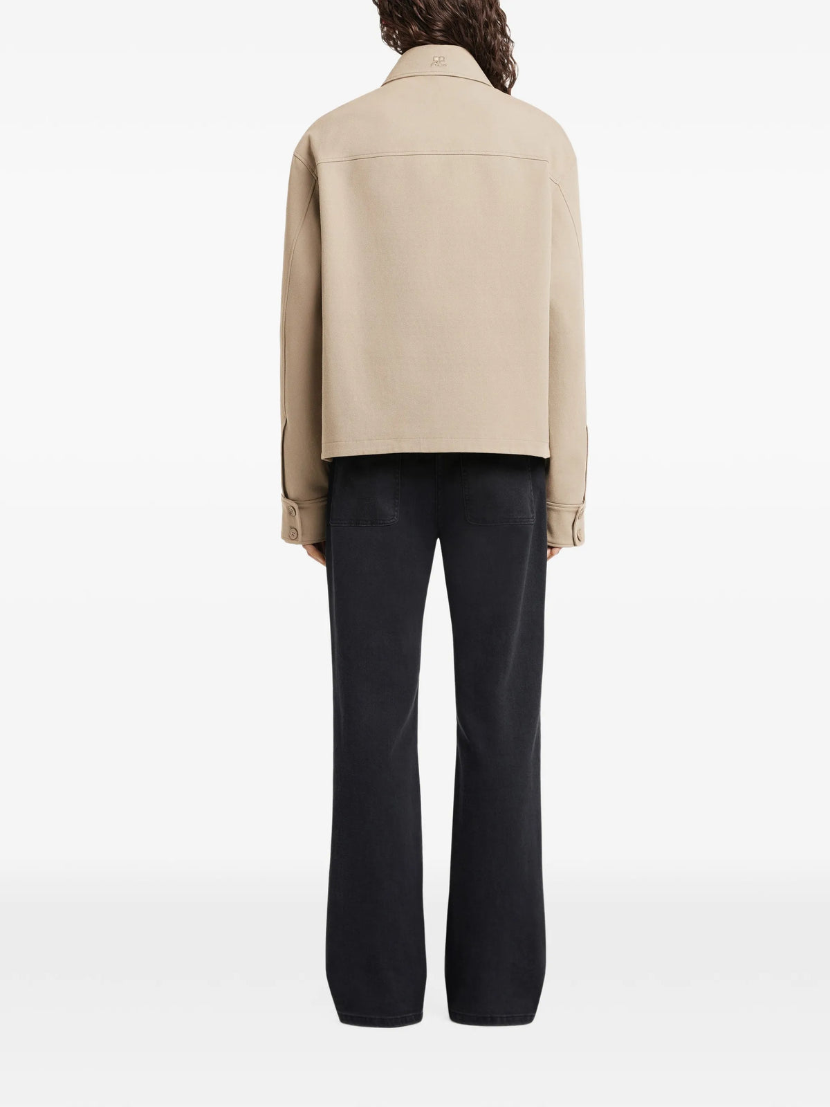 Image of Beige Zip Jacket by Courrèges for Men - Season Spring-Summer 2026 - Model View 4
