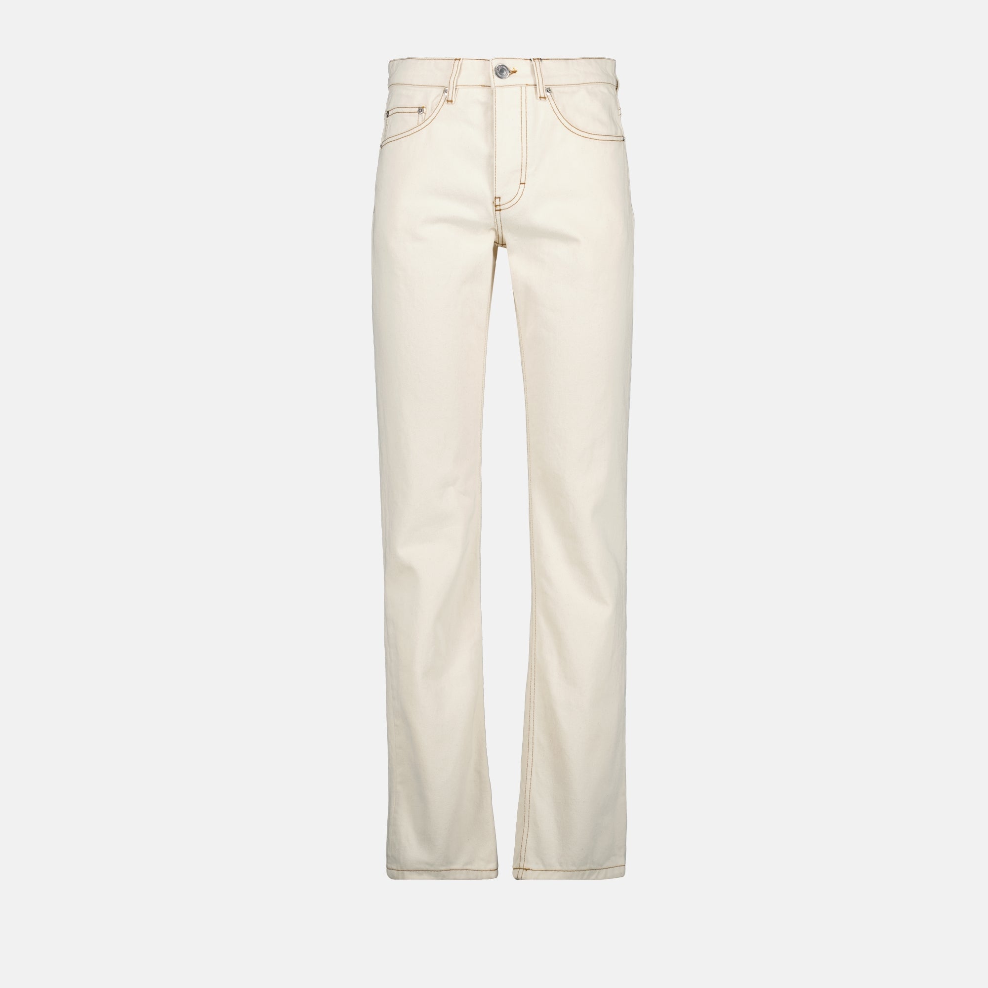 Beige Denim Jeans