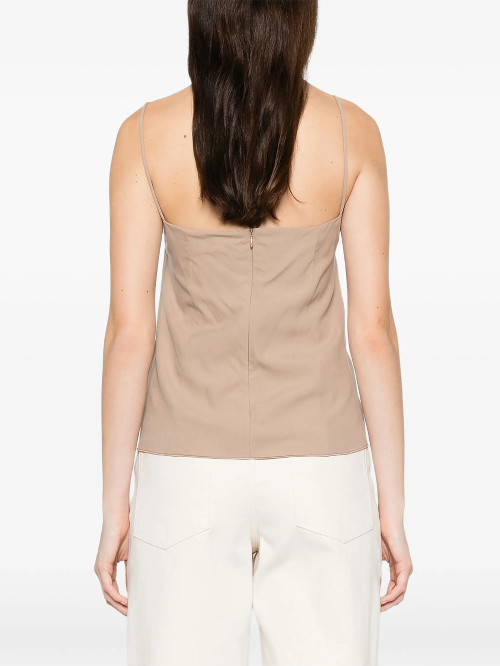 Image of Beige Silk Top by Max Mara for Women - Season Spring-Summer 2026 - Model view 3
