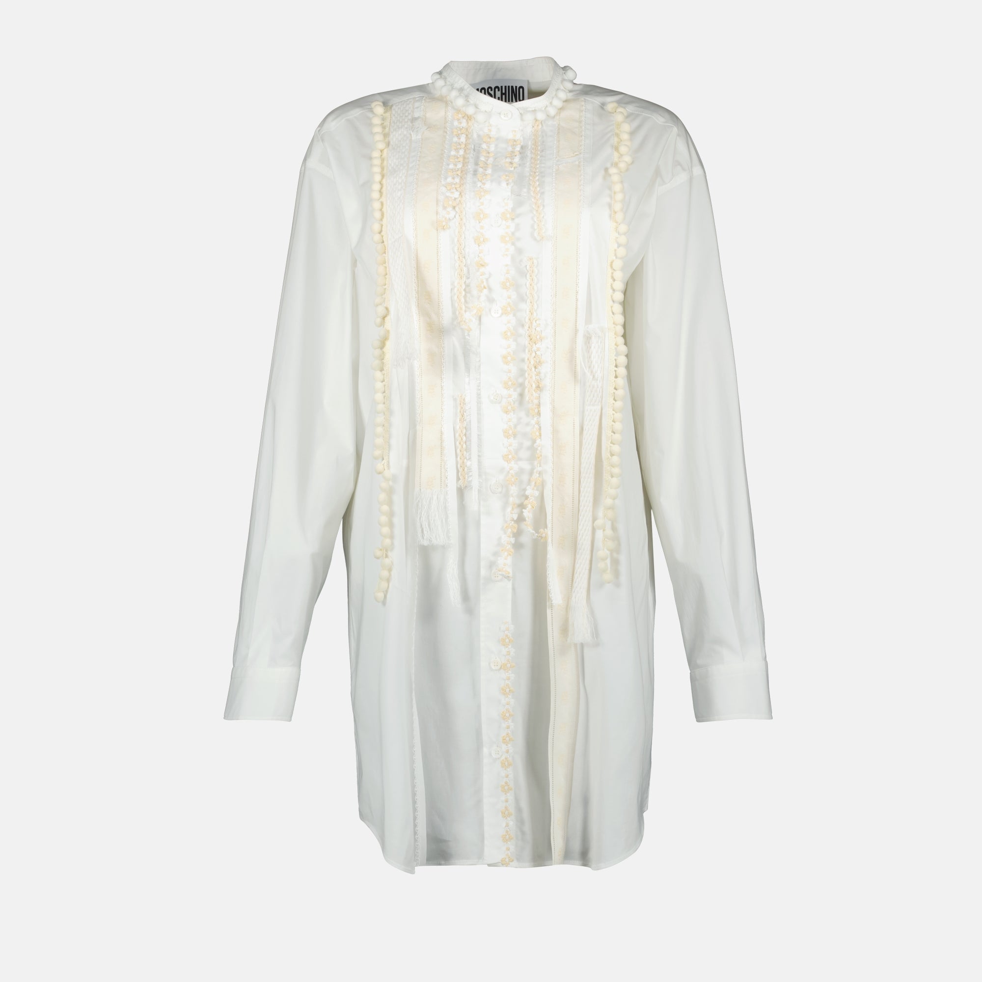 poplin shirt dress, embroidered dress, fashion dress, elegant dress, spring summer collection