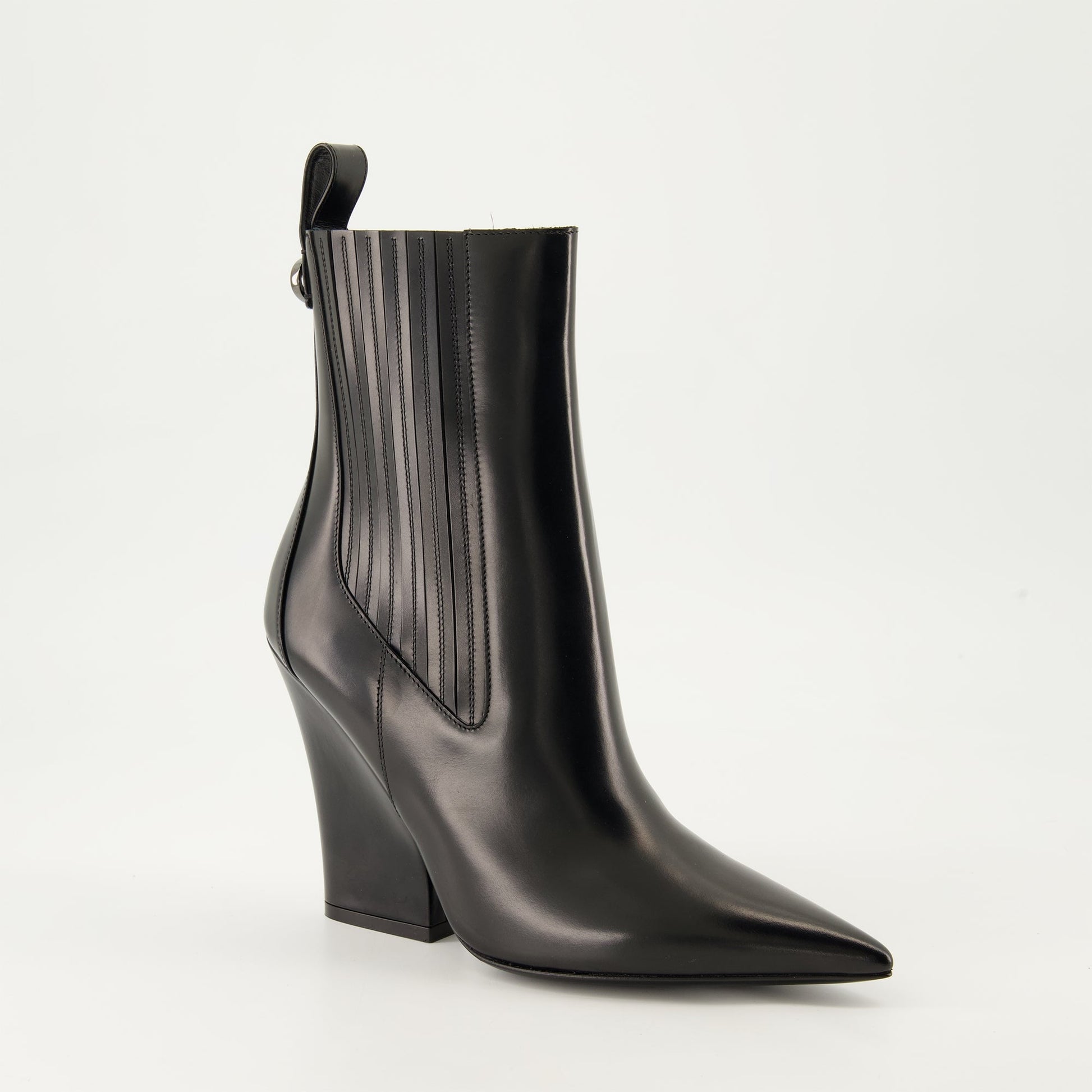 Leather Ankle Boots, Valentino Garavani, VLogo Boots, Luxury Footwear, Autumn-Winter 2024