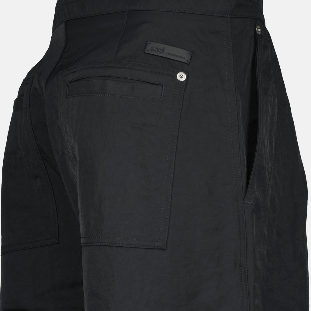 Ami Paris, nylon pants, men's trousers, autumn-winter collection, functional style