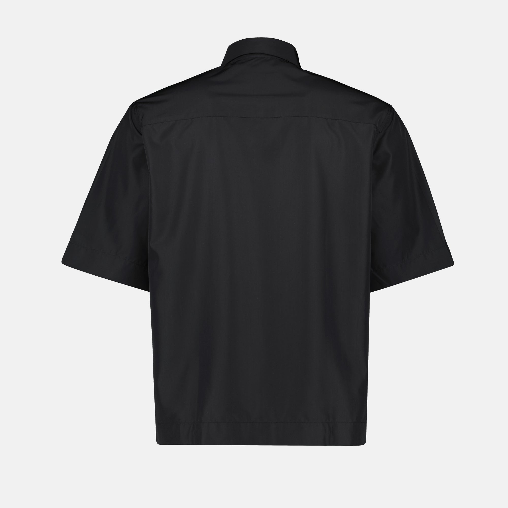 Givenchy shirt, zip-up shirt, 4G shirt, black shirt, polyester shirt