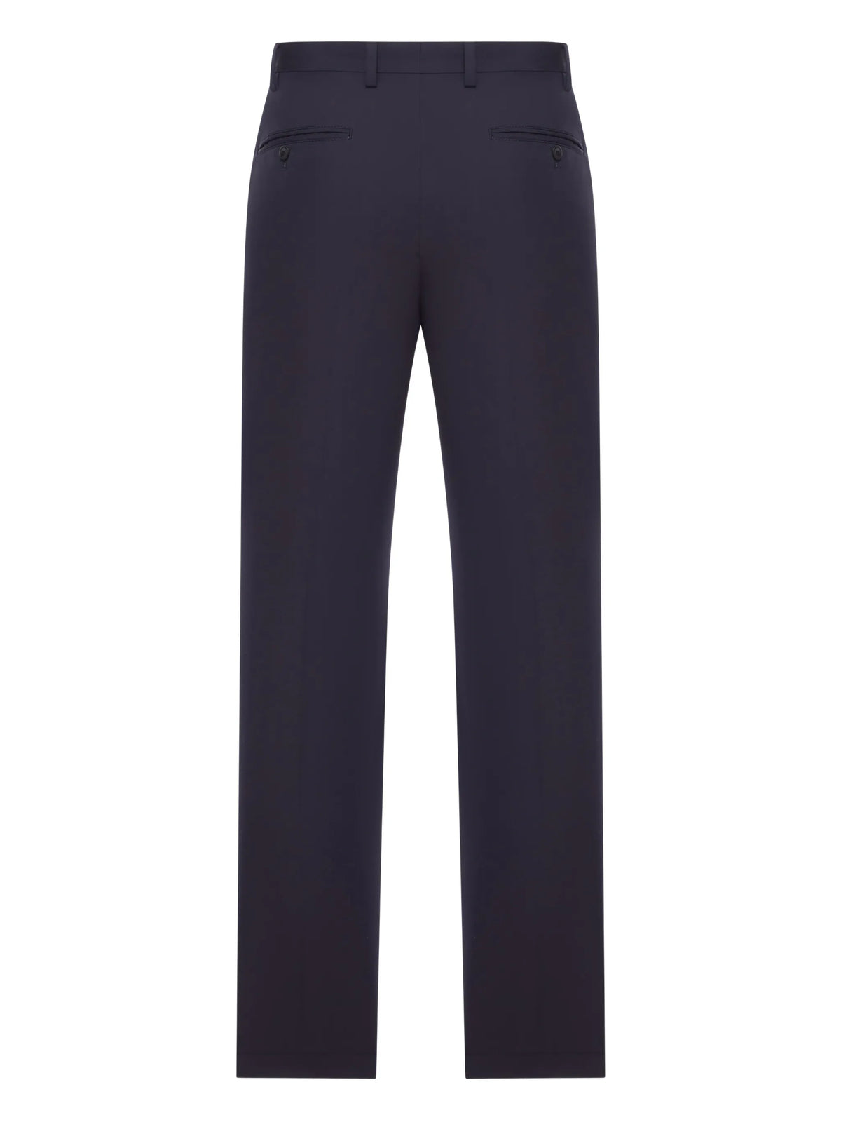 Image of Prada Navy Blue City Trousers by Prada for Men - Season Spring-Summer 2026 - Model View 2