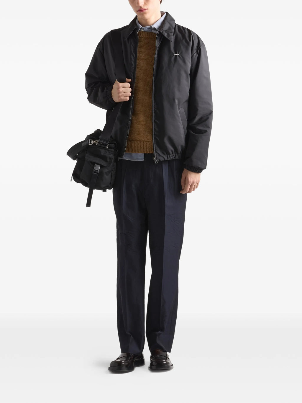 Immagine della giacca Re-Nylon di Prada per uomo - Stagione Primavera-Estate 2026 - Vista del modello 1