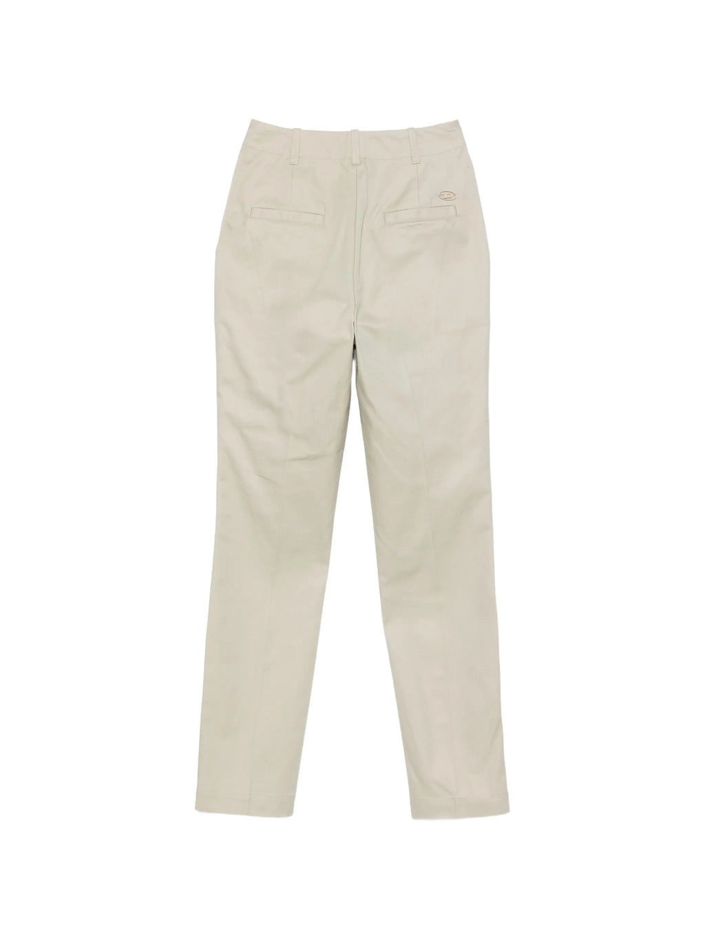 Image of Flared Cotton Pants Beige by Diesel for Women - Season Spring-Summer 2026 - Model View 2