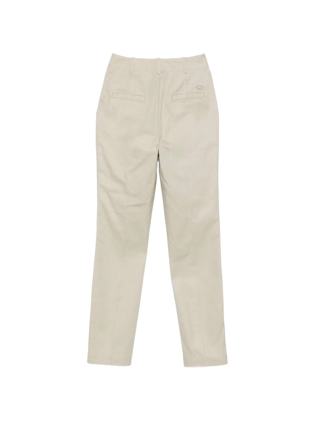 Image of Flared Cotton Pants Beige by Diesel for Women - Season Spring-Summer 2026 - Model View 2