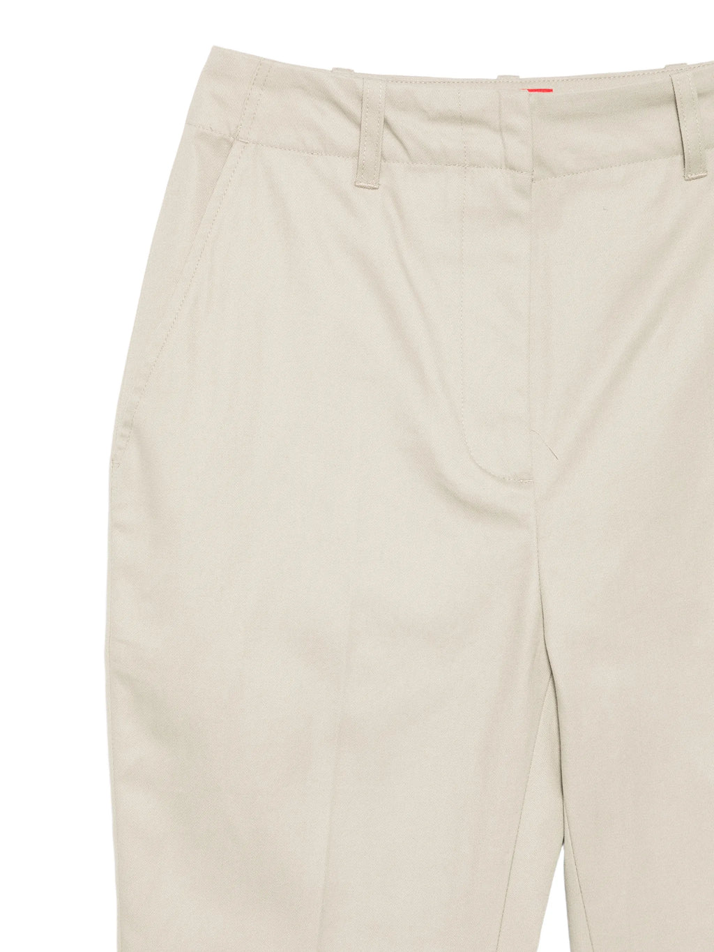 Image of Flared Cotton Pants Beige by Diesel for Women - Season Spring-Summer 2026 - Model View 3