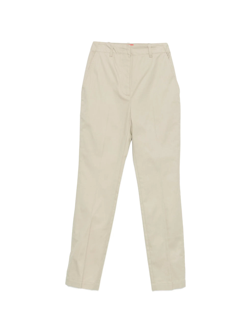 Image of Flared Cotton Pants Beige by Diesel for Women - Season Spring-Summer 2026 - Model View 1