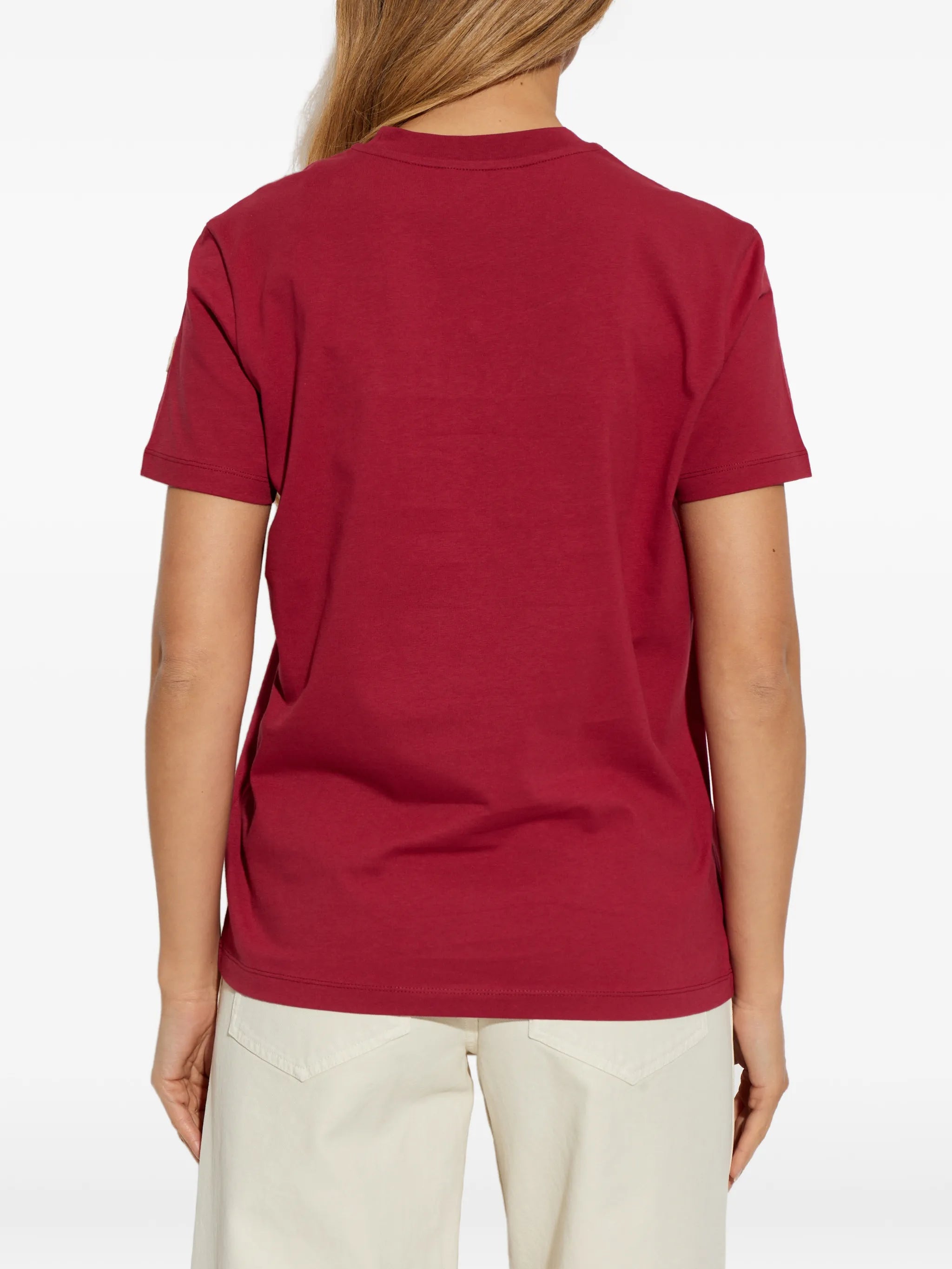 Red Embroidered Logo T-Shirt - Moncler - Women | WE IN STYLE