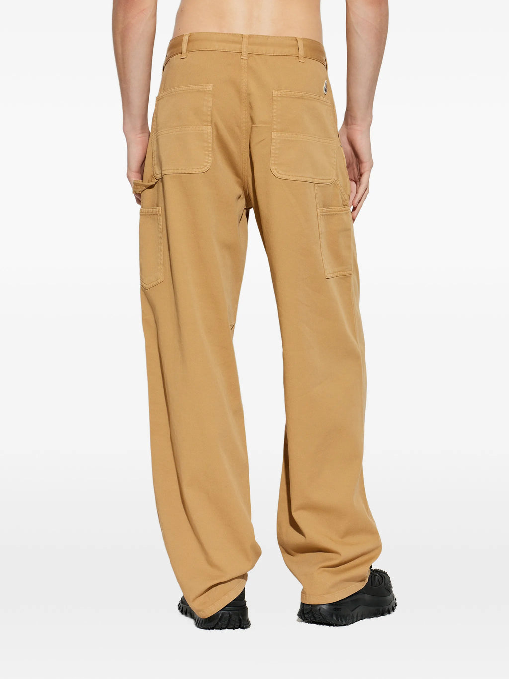 Image of Beige Cargo Pants by Moncler for Men - Season Spring-Summer 2026 - Model view 3
