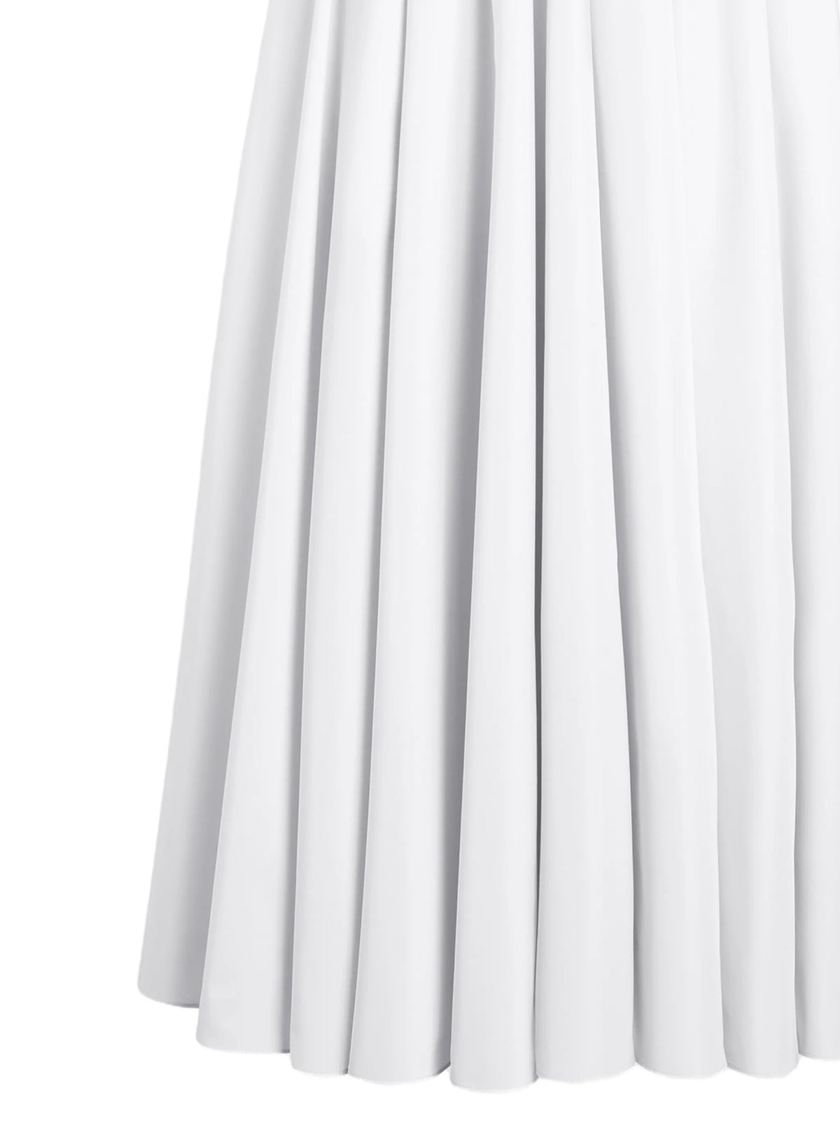 Image of Robe Drapée Blanche en Faille Recyclé by Patou for Women - Season Spring-Summer 2026 - Model View 2