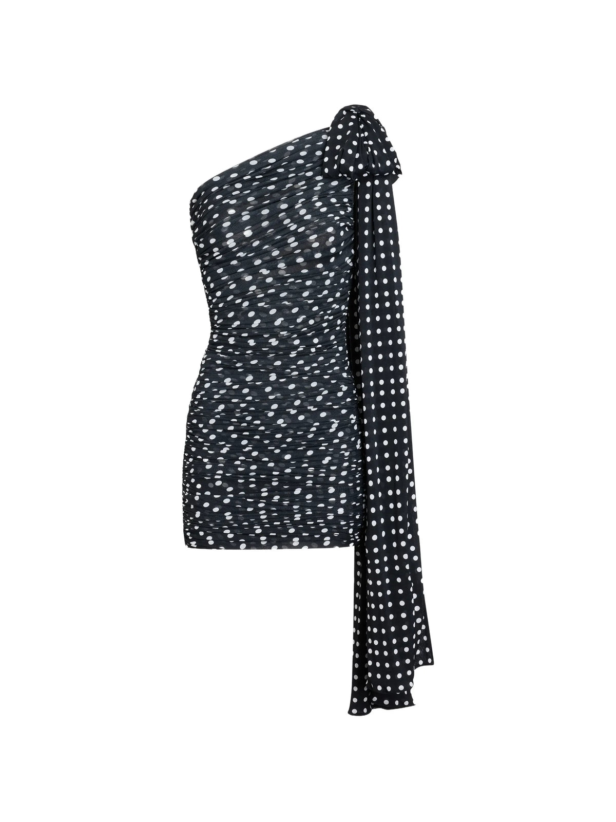 Image of Asymmetrical Polka Dot Dress by Patou for Women - Season Spring-Summer 2026 - Model View 1