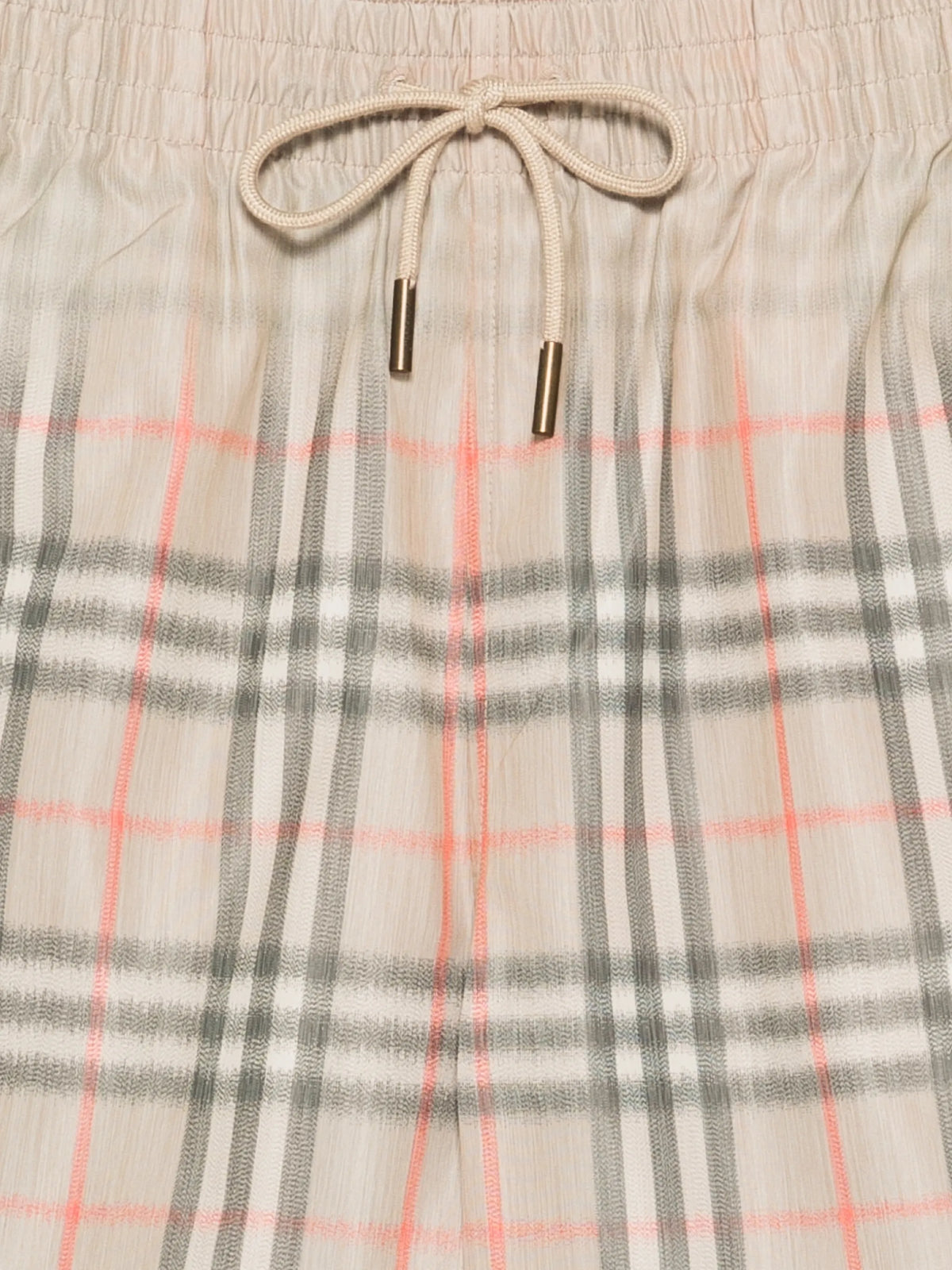 Image of Burberry Gradient Check Swim Shorts by Burberry for Men - Season Spring-Summer 2026 - Model View 3