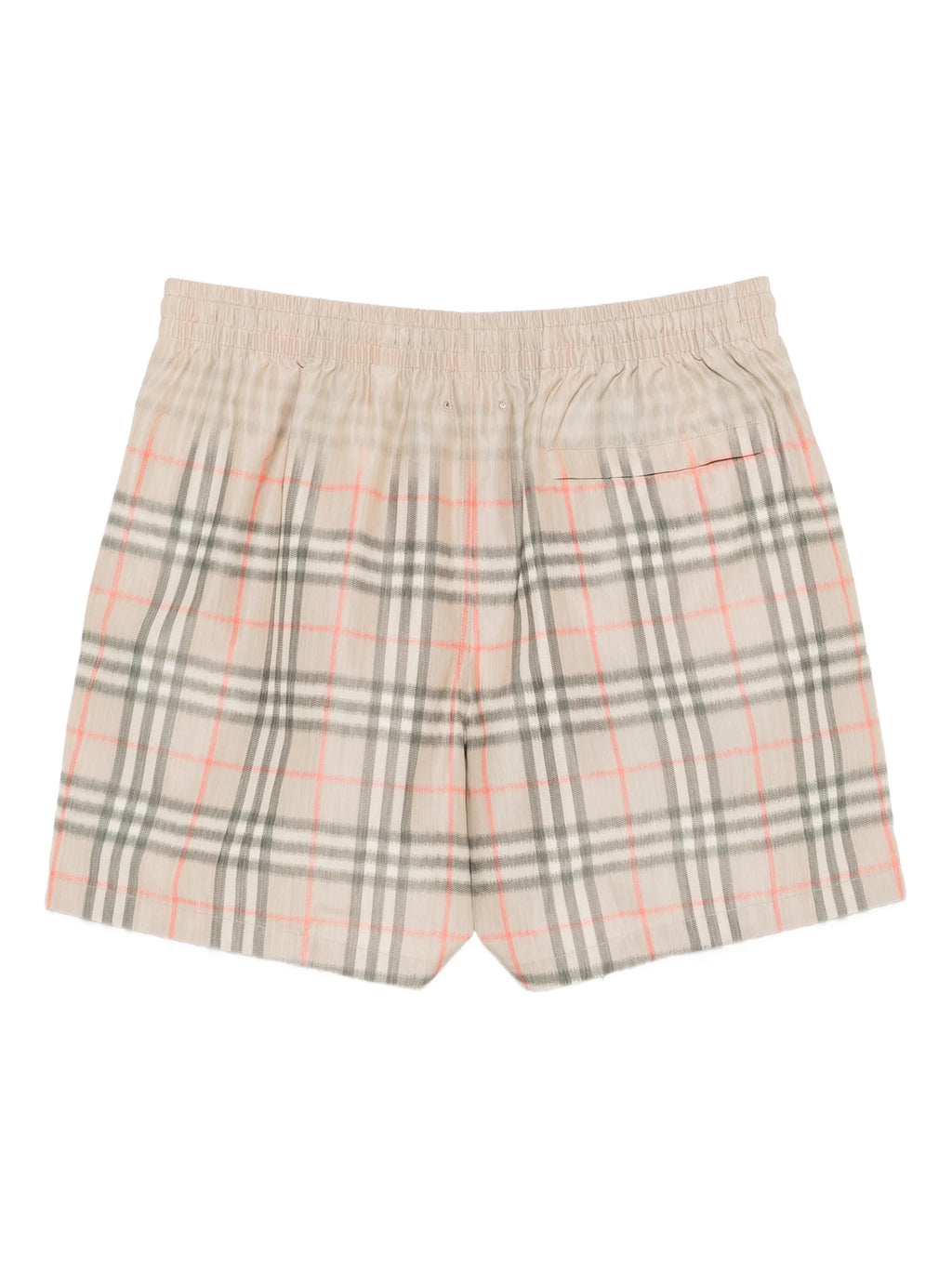 Image of Burberry Gradient Check Swim Shorts by Burberry for Men - Season Spring-Summer 2026 - Model View 2
