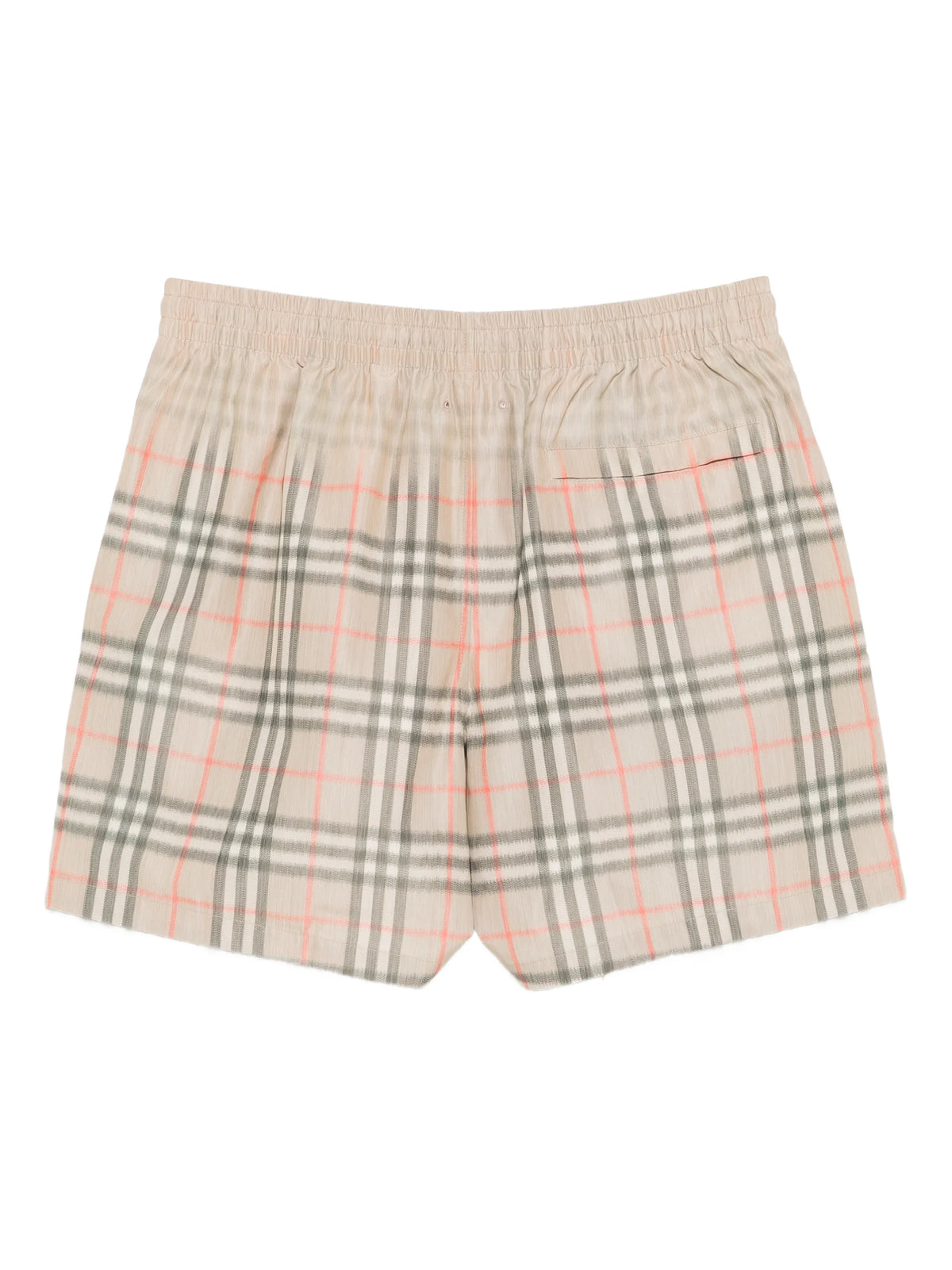 Image of Burberry Gradient Check Swim Shorts by Burberry for Men - Season Spring-Summer 2026 - Model View 2