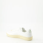 white nappa leather sneakers, Royco sneakers, Valentino shoes, luxury footwear, designer sneakers