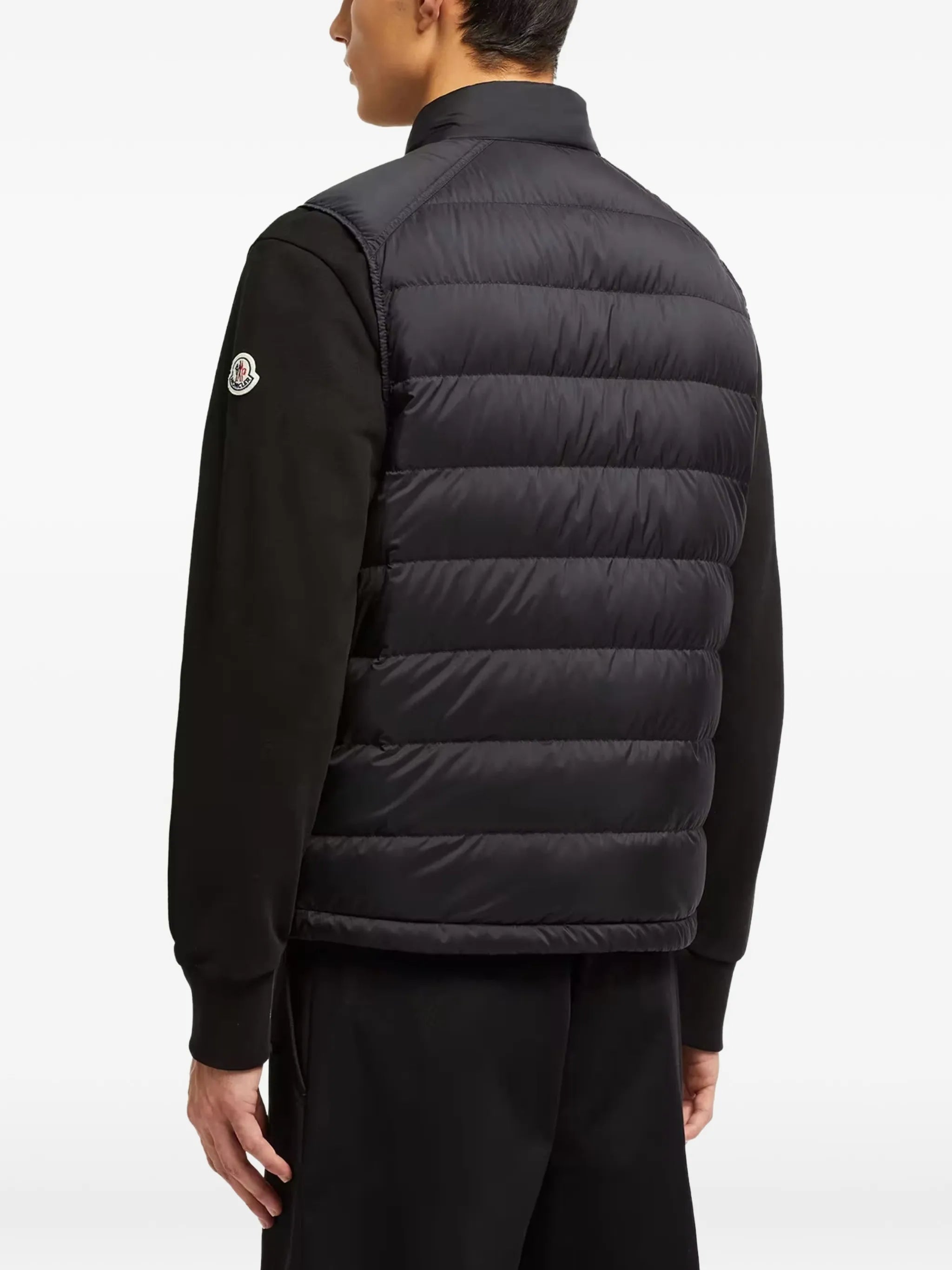 Image of Barthe Black Gilet by Moncler for Men - Season Spring-Summer 2026 - Model view 3