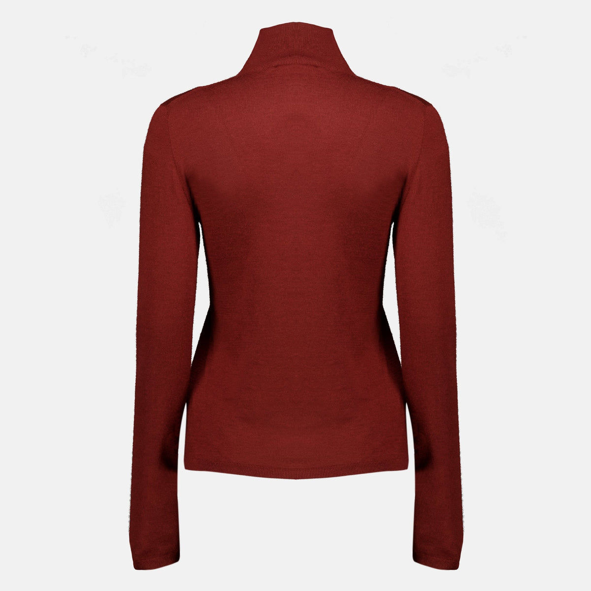 Roter Rollkragenpullover