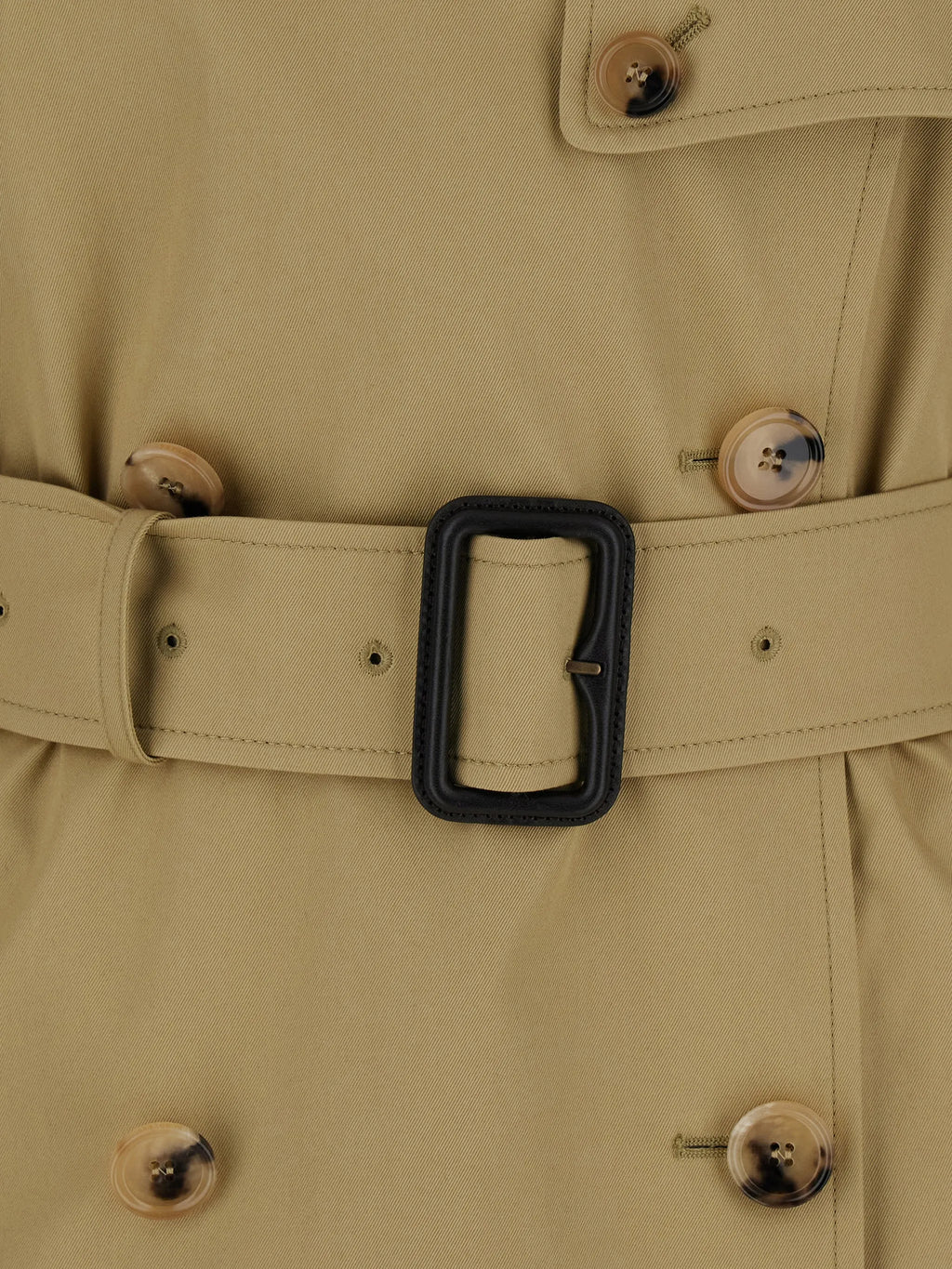 Image of Trench Cape in Beige by Burberry for Women - Season Spring-Summer 2026 - Model View 2