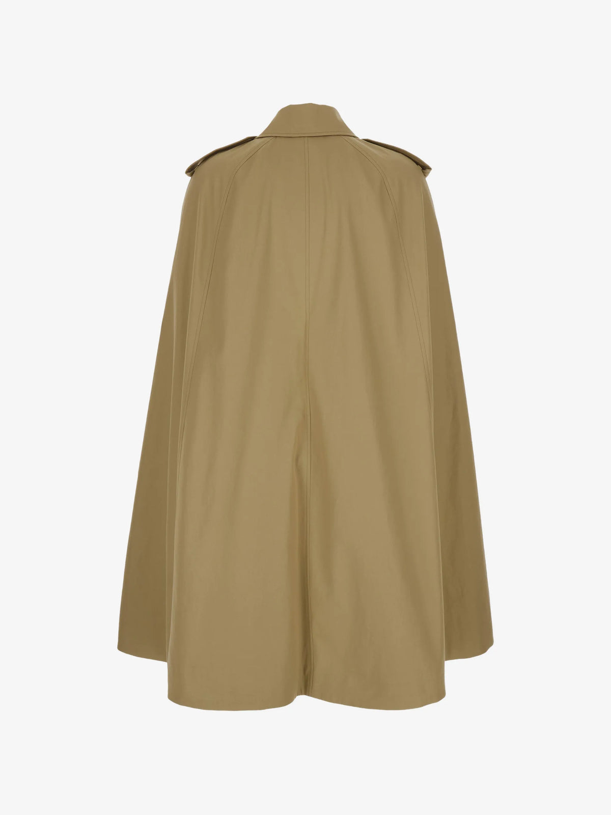 Image of Trench Cape in Beige by Burberry for Women - Season Spring-Summer 2026 - Model View 1