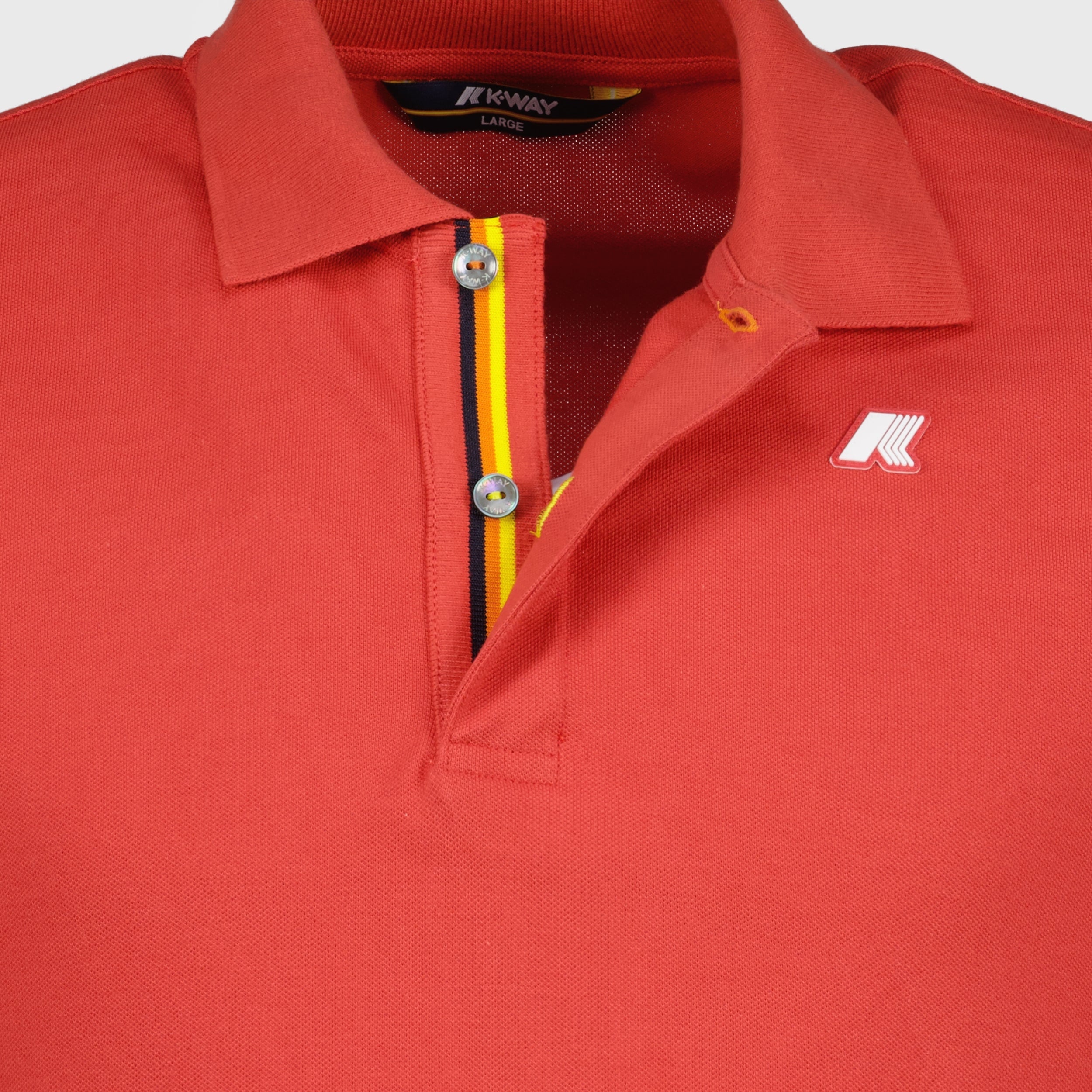 polo, K-Way, red polo, cotton piqué, casual wear