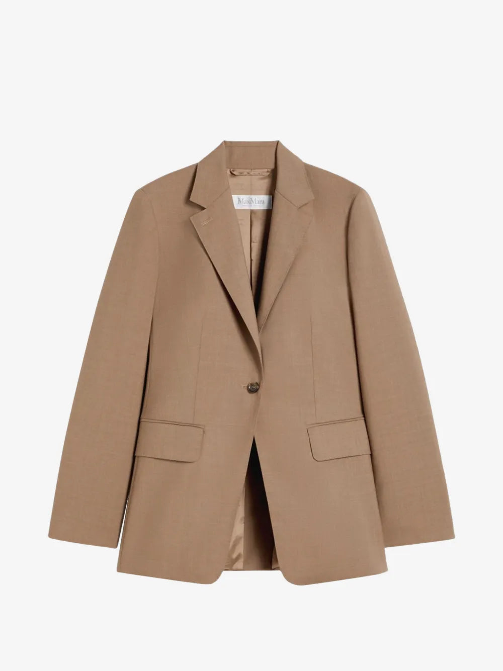 Image of Brown Wool Blazer by Max Mara for Women - Season Spring-Summer 2026 - Model View 1
