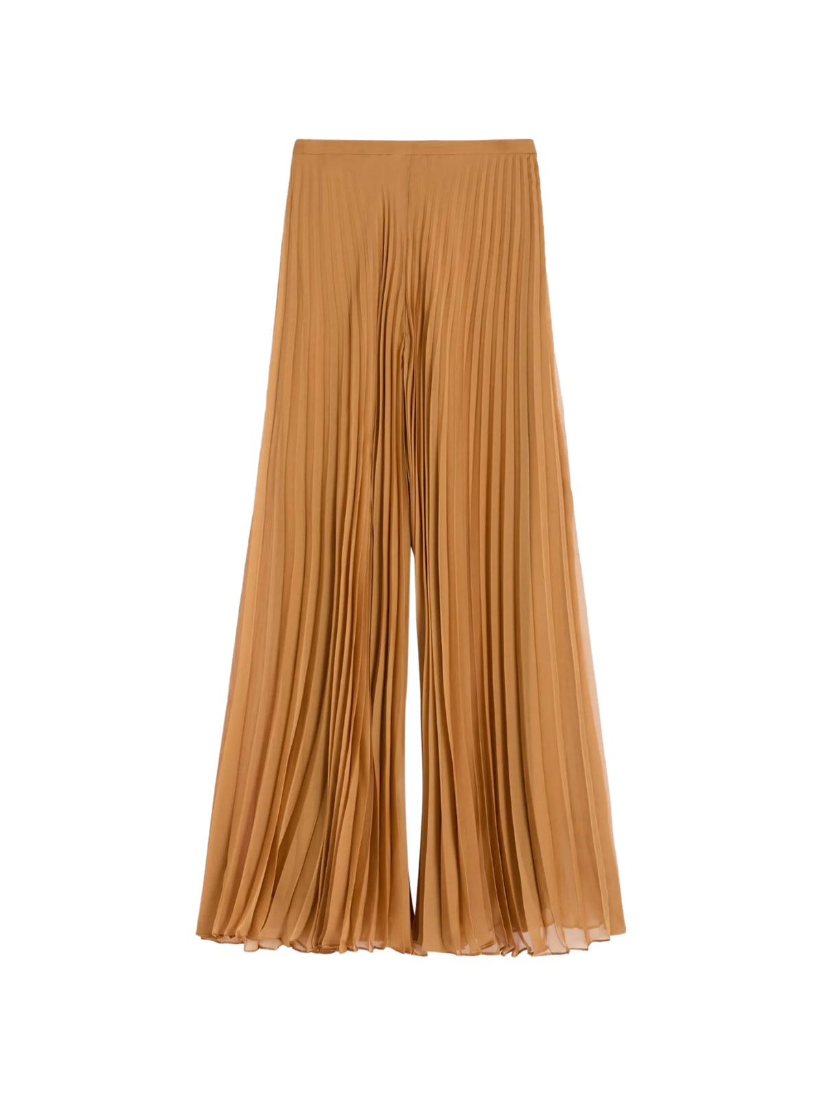 Image of Brown Pleated Pants by Max Mara for Women - Season Spring-Summer 2026 - Model View 1