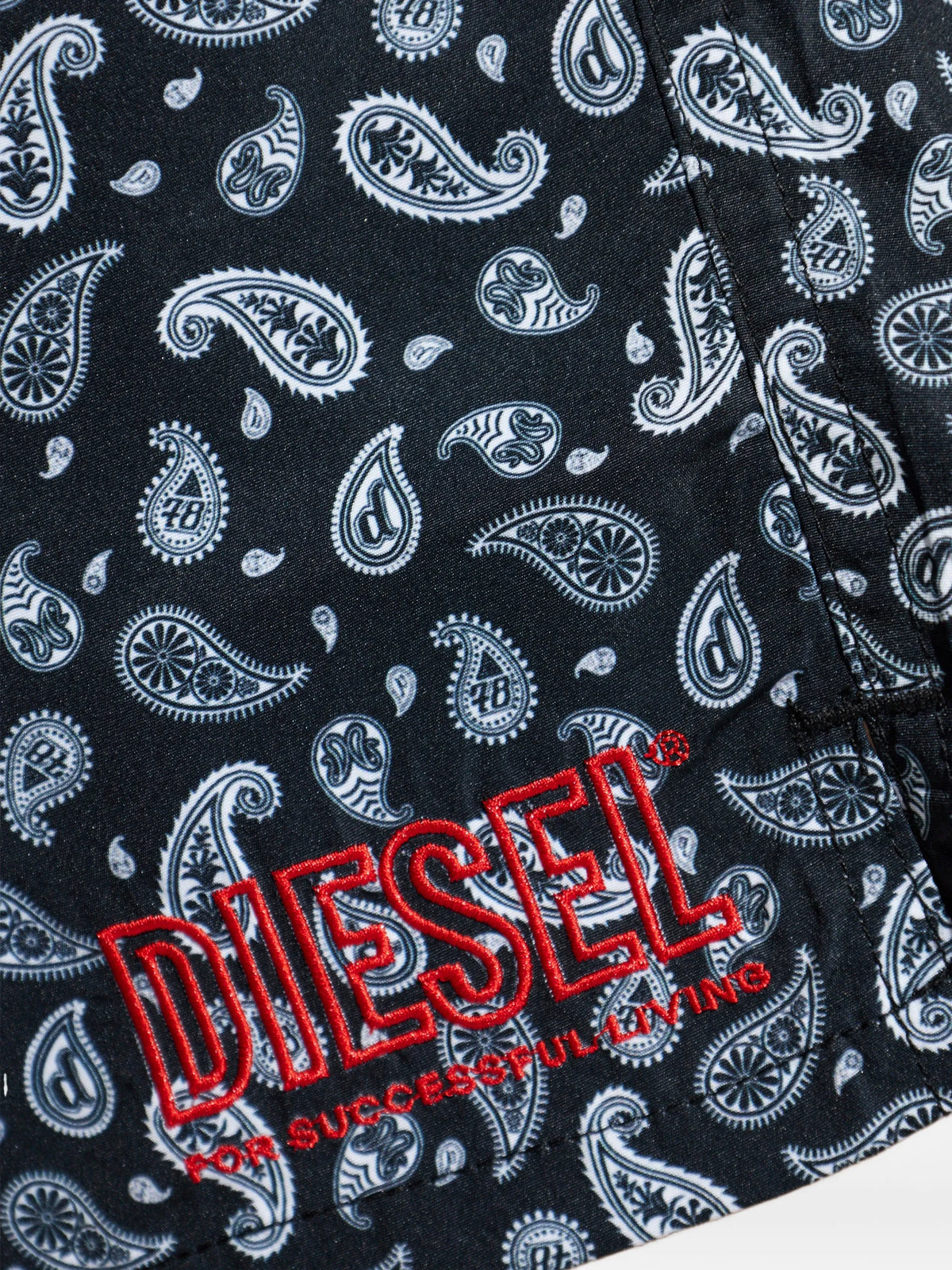 Image of Printed Swim Shorts by Diesel for Men - Season Spring-Summer 2026 - Model View 2
