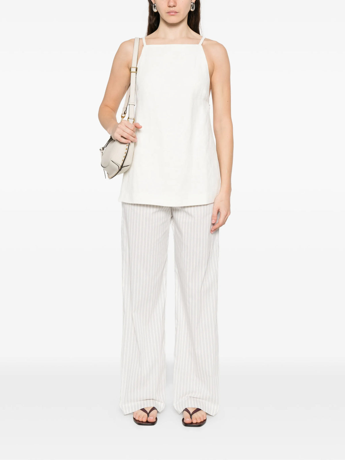 Image of Striped Wide Trousers by Iro for Women - Season Spring-Summer 2026 - Model View 1