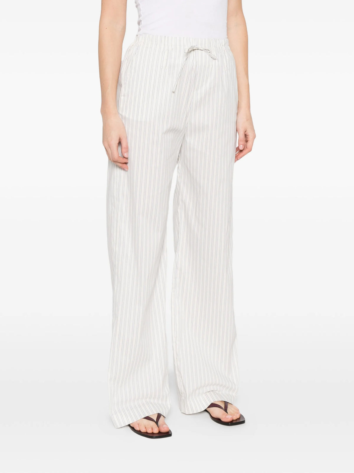 Image of Striped Wide Trousers by Iro for Women - Season Spring-Summer 2026 - Model View 2