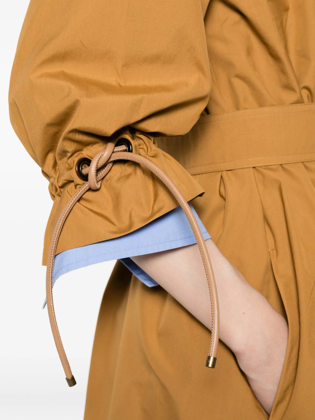 Image of Brown Cotton Poplin Dress by Max Mara for Women - Season Spring-Summer 2026 - Model View 4