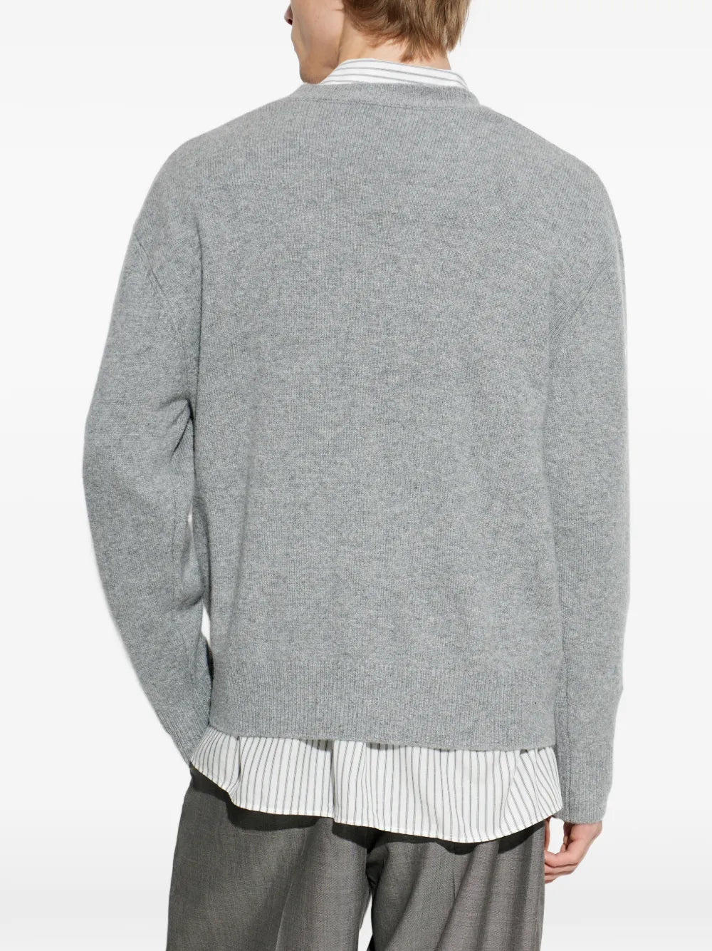 Image of Polo Simone Gray by Officine Générale for Men - Season Spring-Summer 2026 - Model View 3