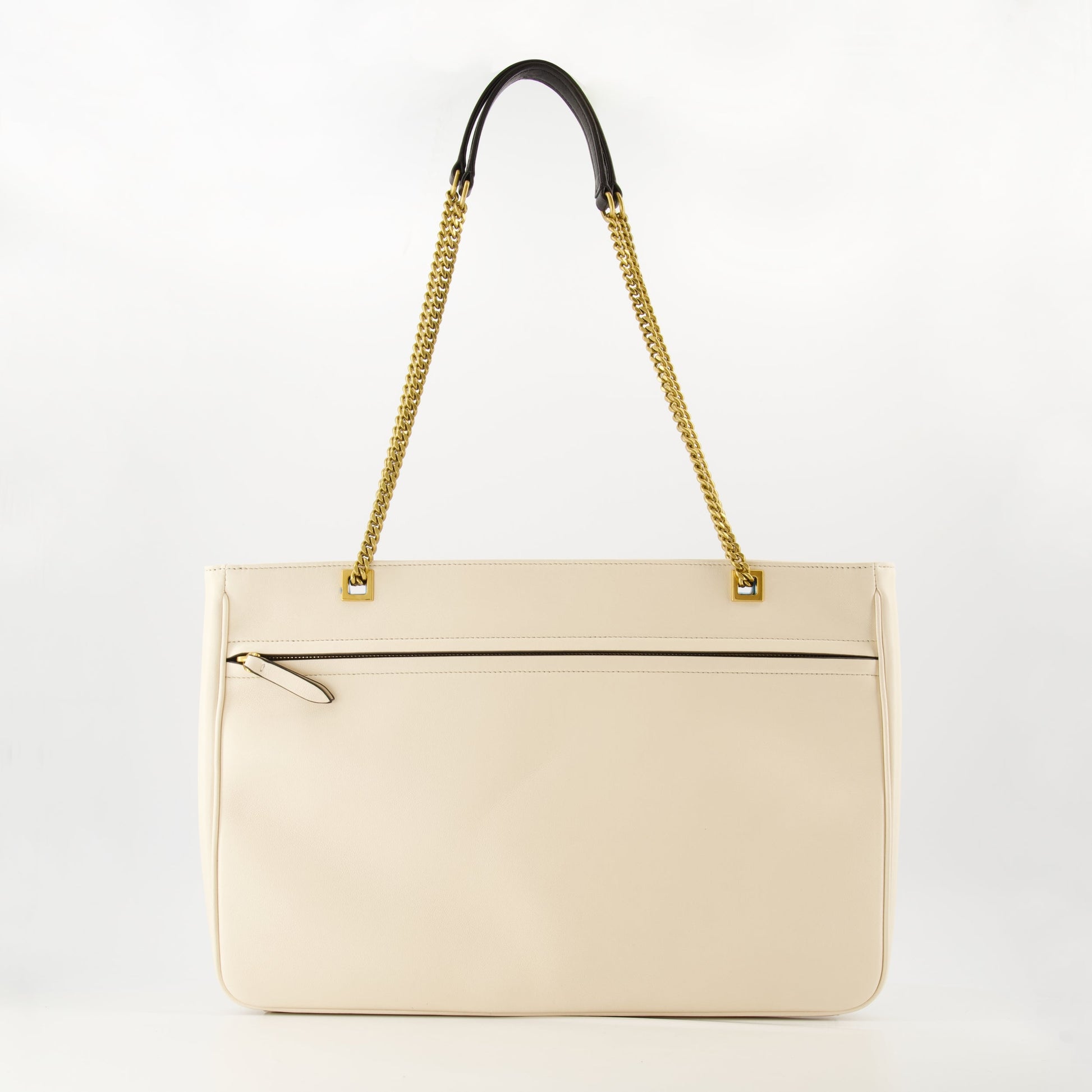 Viva Superstar tote, Valentino Garavani, lamb leather bag, black beige handbag, luxury purse