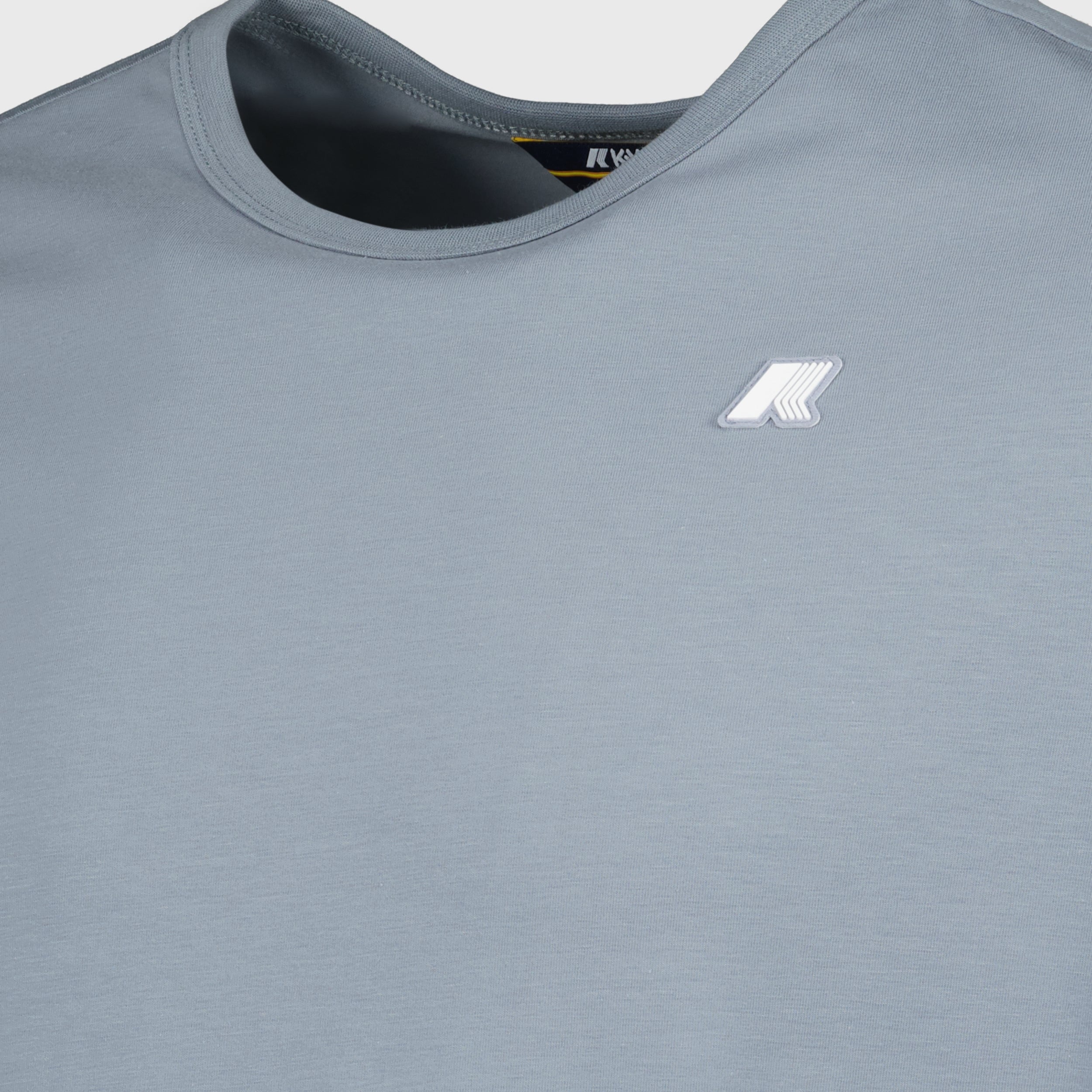K-Way T-shirt, Adam Light grey T-shirt, cotton jersey apparel, crew neck T-shirt, stylish casual wear