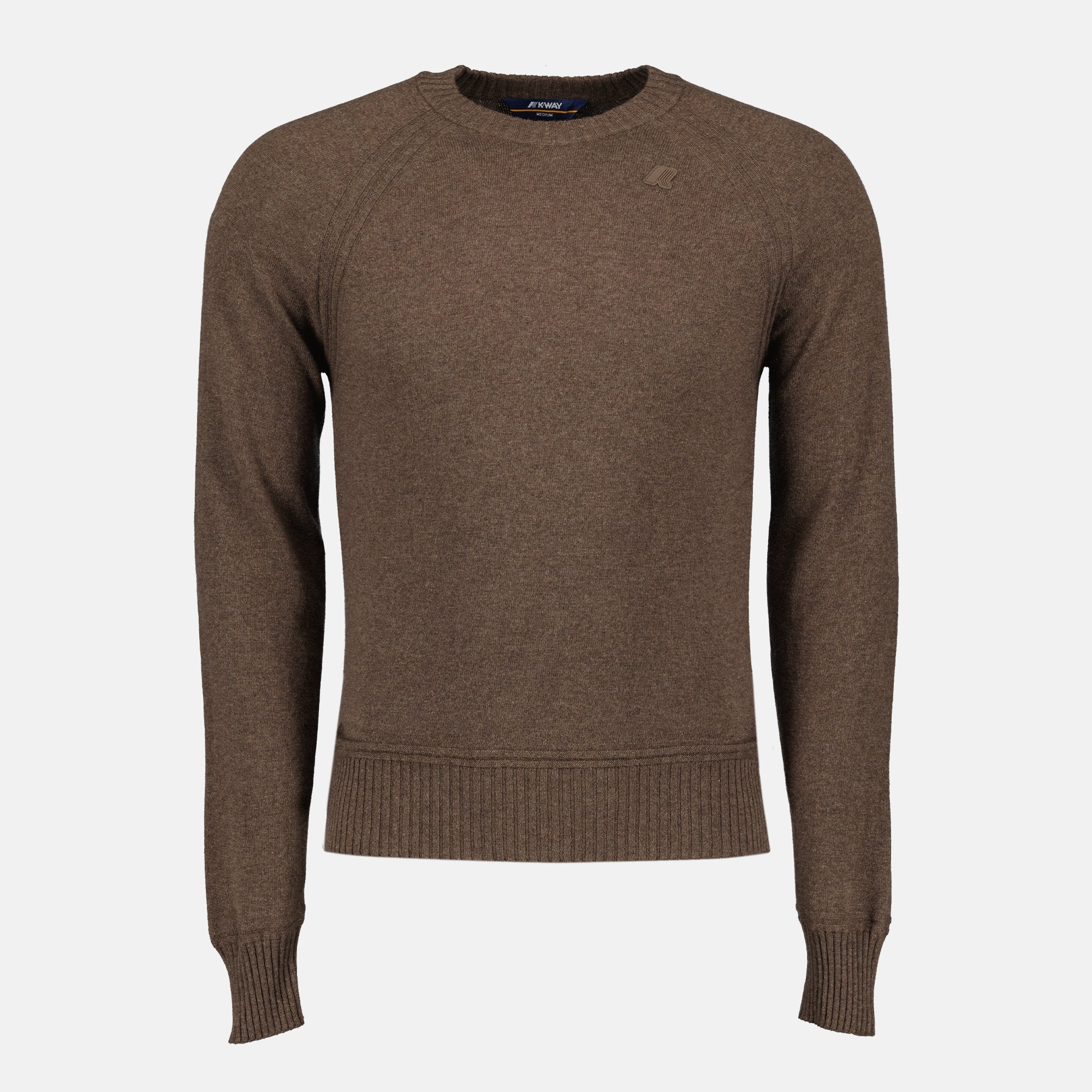 K-Way, black wool sweater, autumn-winter fashion, cashmere blend, men's knitwear