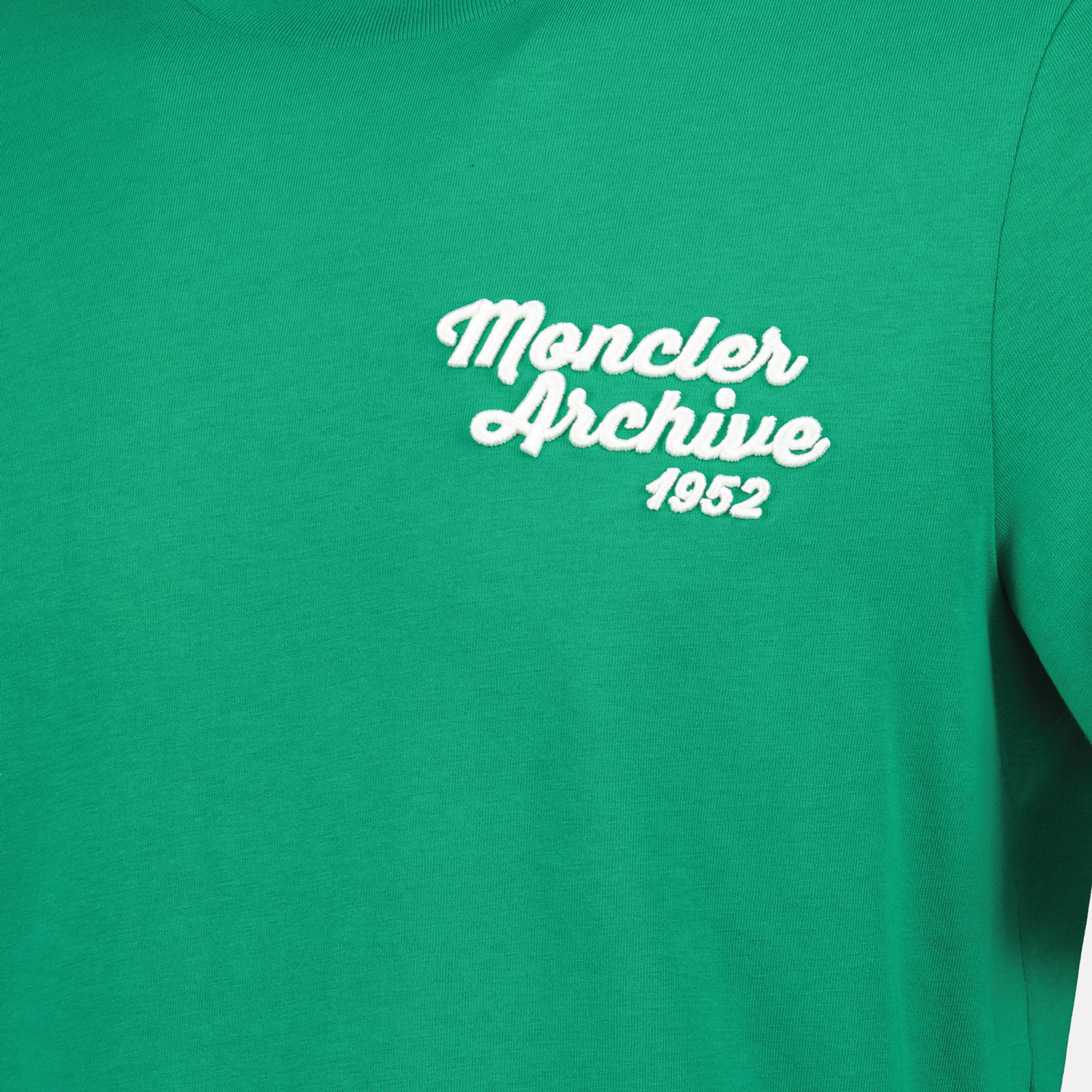 Bilde av brodert logo T-skjorte fra Moncler for menn - Sesong Vår-Sommer 2025 - Detaljvisning 5