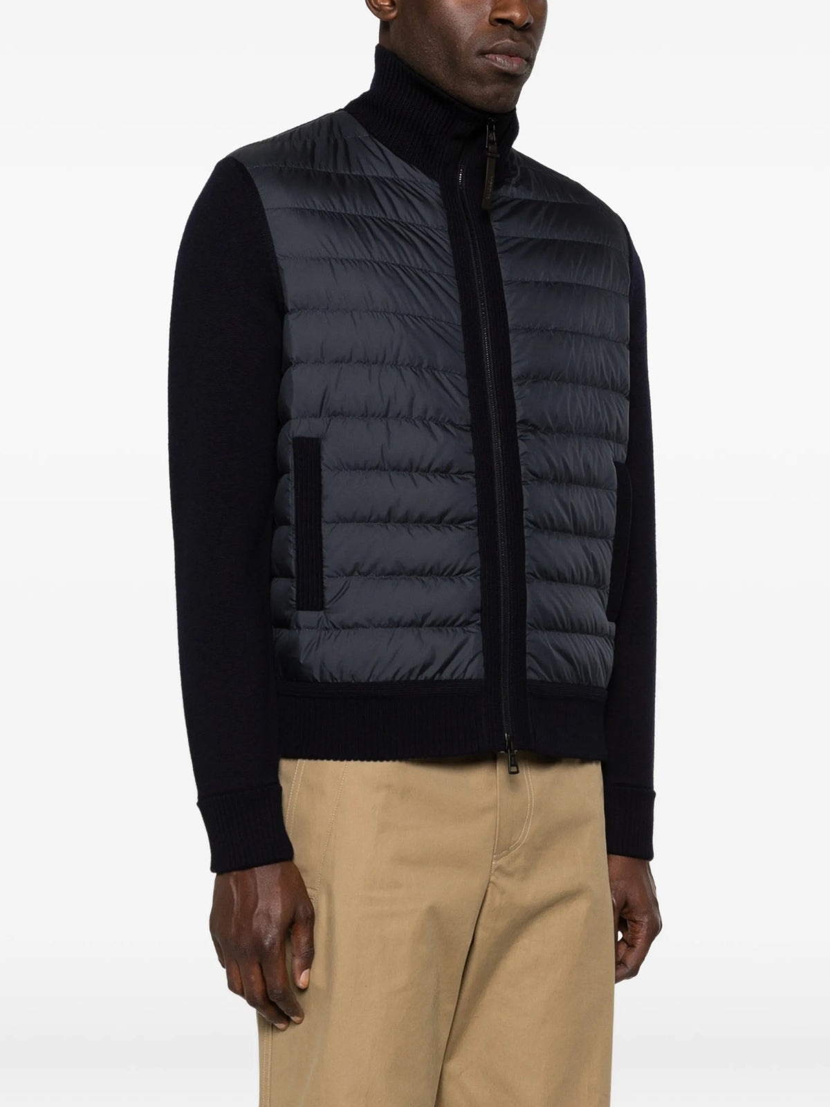 Image of Bi-Matière Cardigan by Moncler for Men - Season Spring-Summer 2026 - Model View 2