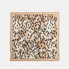 레오퍼드 프린트 실크 스카프 4G