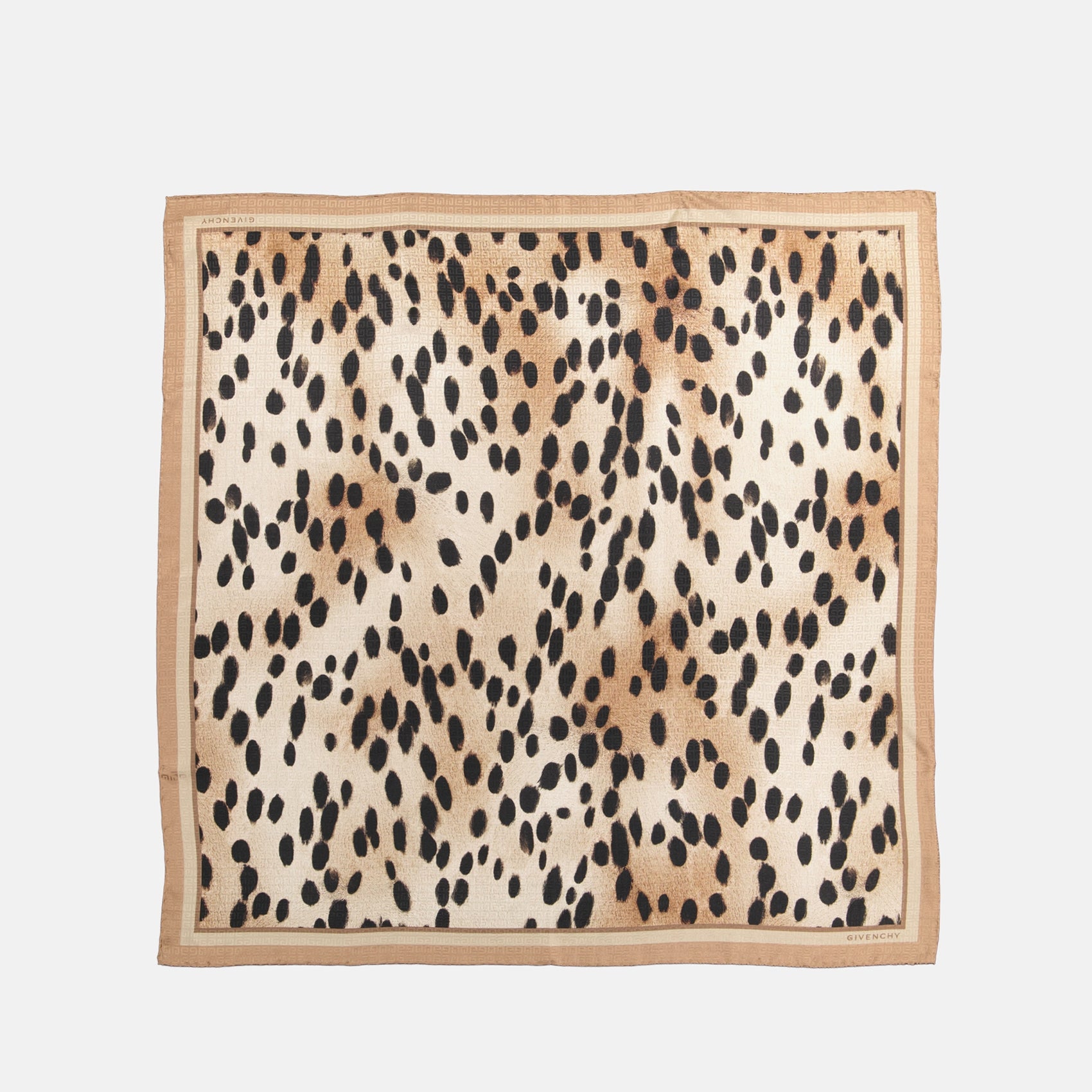 Leopardenmuster Seidenschal 4G