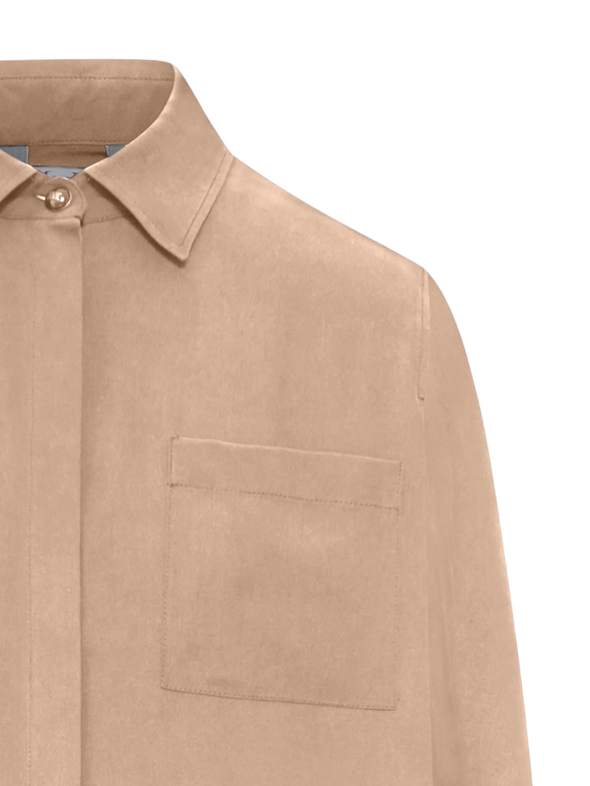 Image of Brown Silk Shirt by Max Mara for Women - Season Spring-Summer 2026 - Model View 2