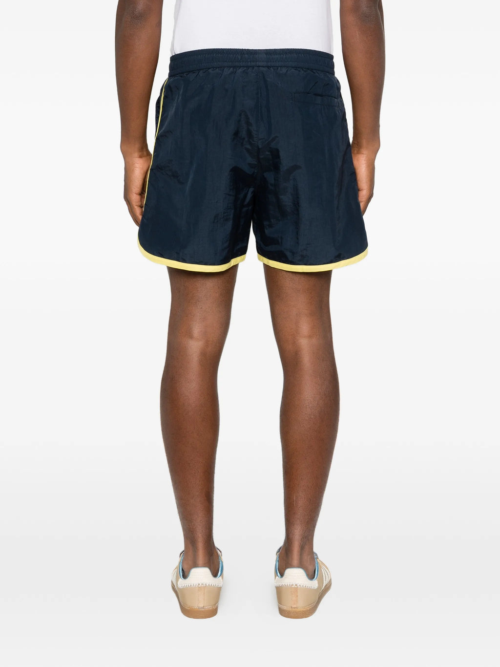 Image of Palmiers Swim Shorts - Drôle de Monsieur by Drole De Monsieur for Men - Season Spring-Summer 2026 - Model View 3